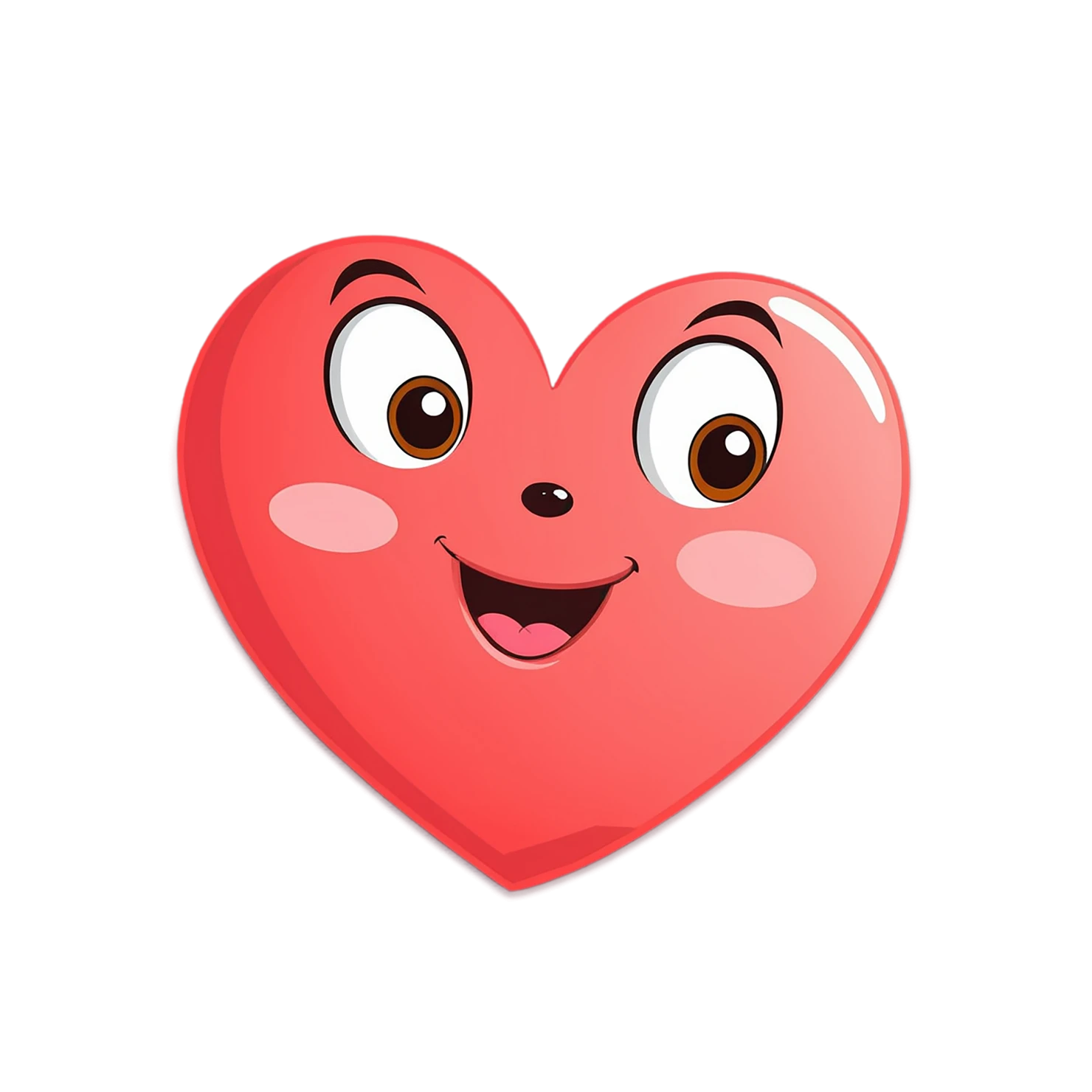 heart cute sticker isolated on transparent background #18581