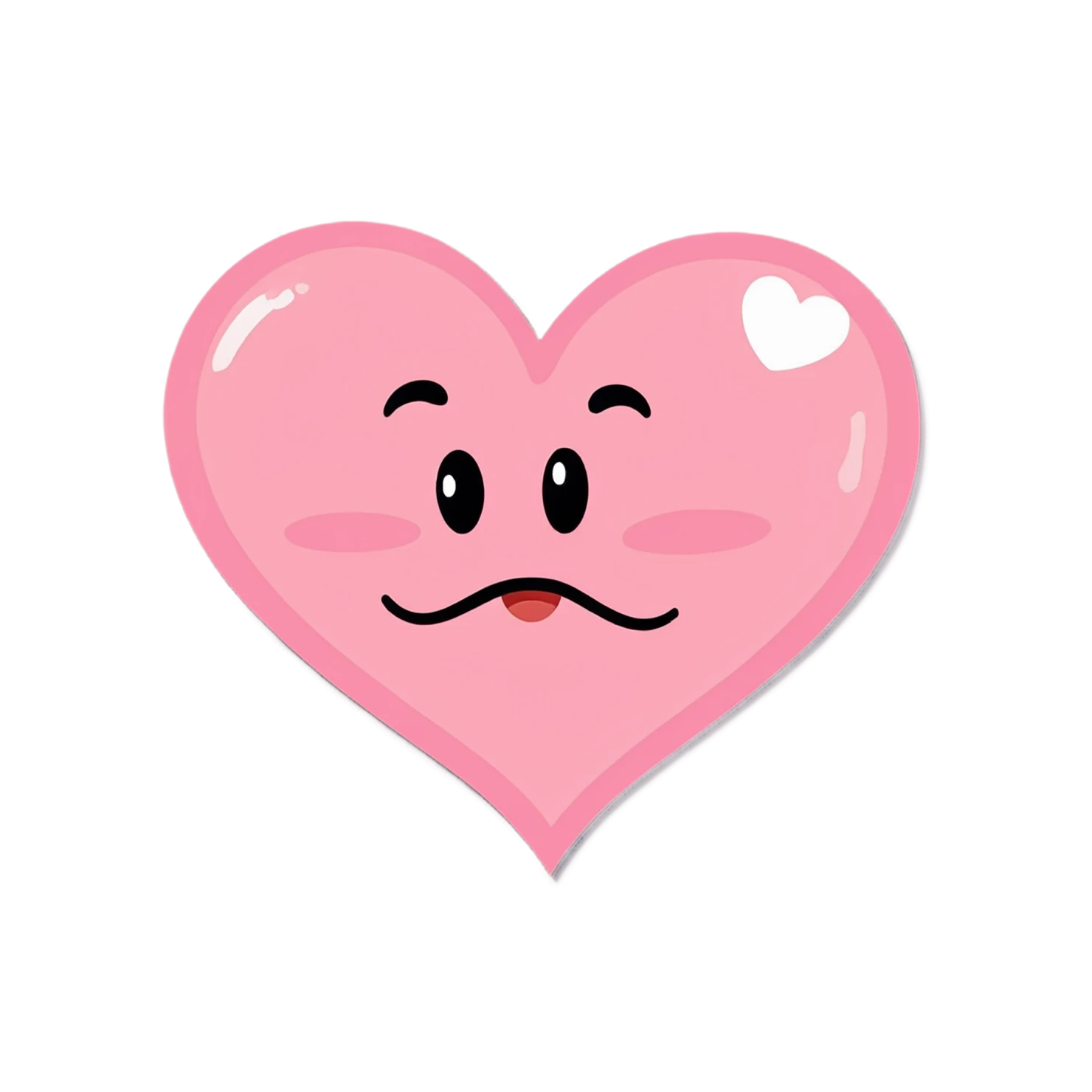heart cute sticker isolated on transparent background #18582