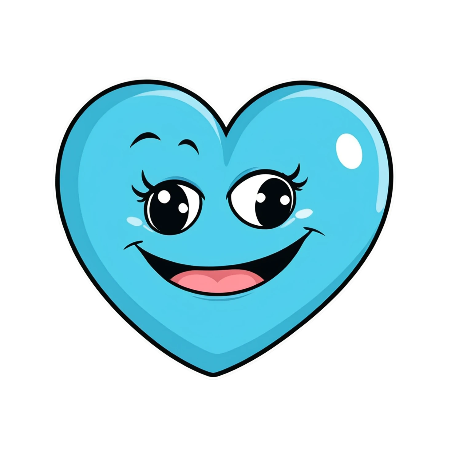 heart cute sticker isolated on transparent background #18583