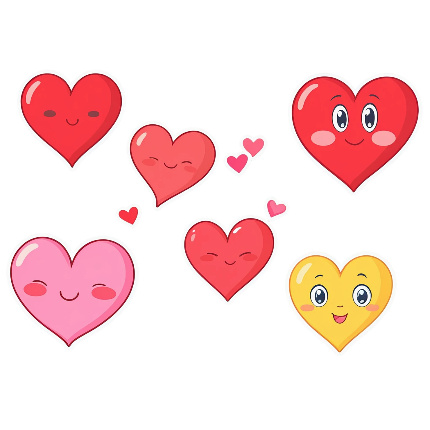 heart cute sticker isolated on transparent background #18588
