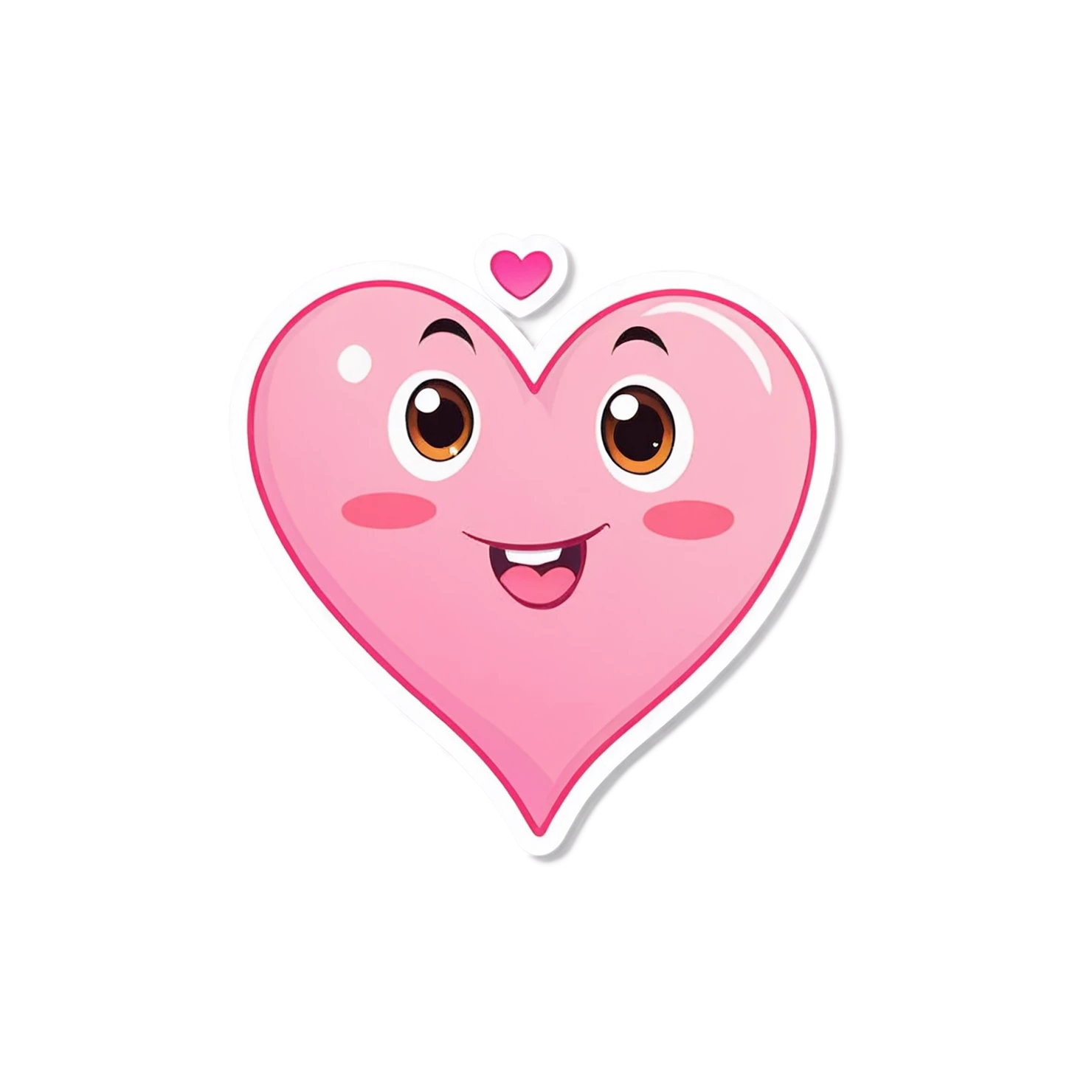 heart cute sticker isolated on transparent background #18594