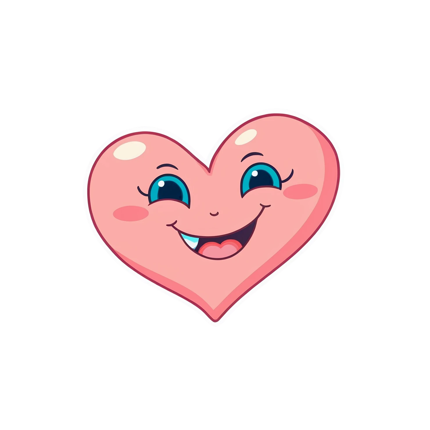 heart cute sticker isolated on transparent background #18595