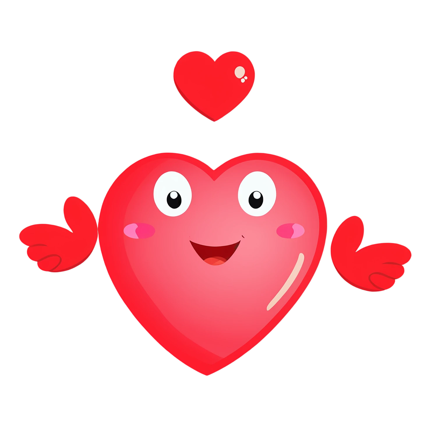 heart cute sticker isolated on transparent background #18596