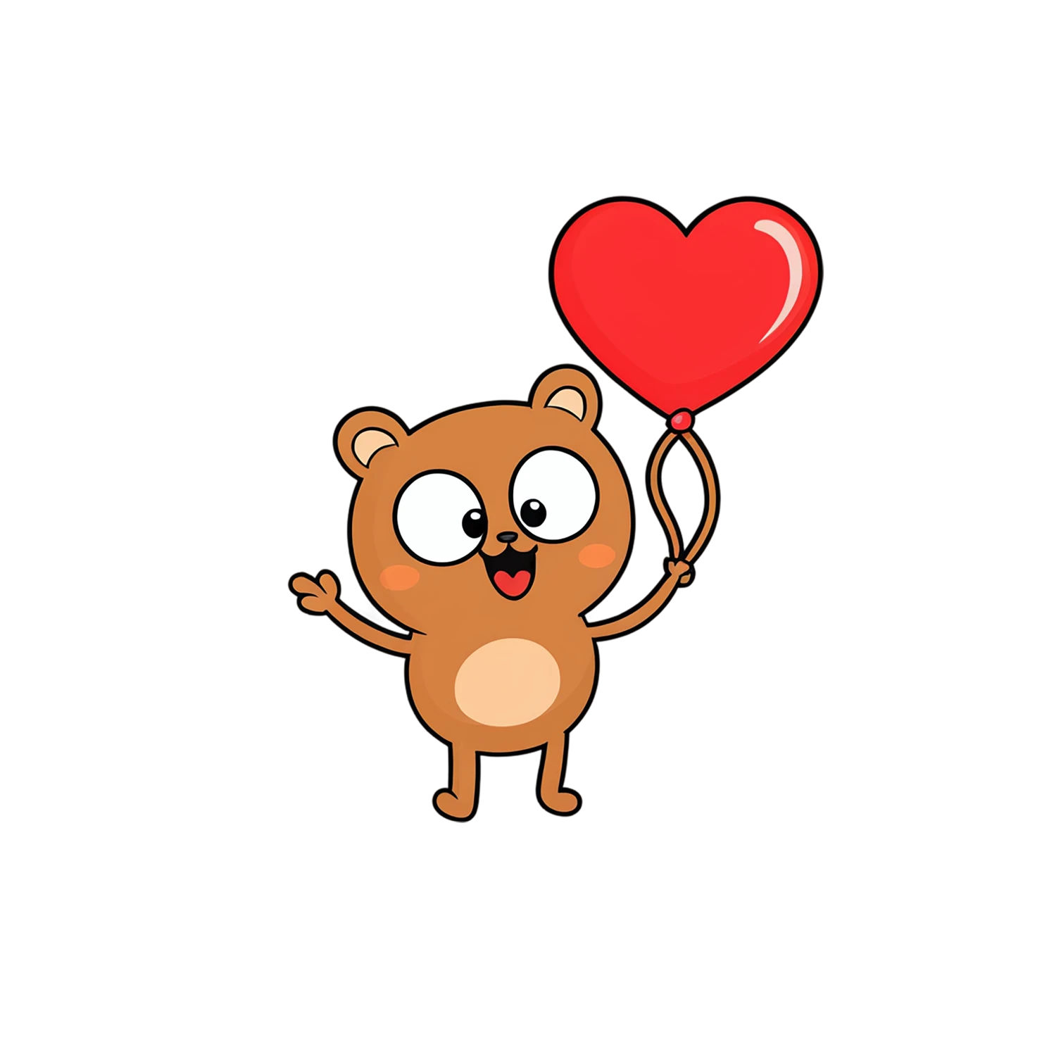 heart cute sticker isolated on transparent background #18597