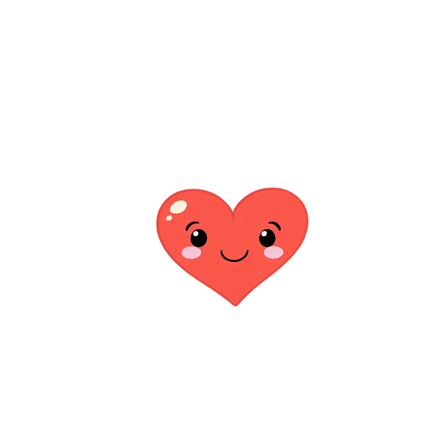 heart cute sticker isolated on transparent background #18598