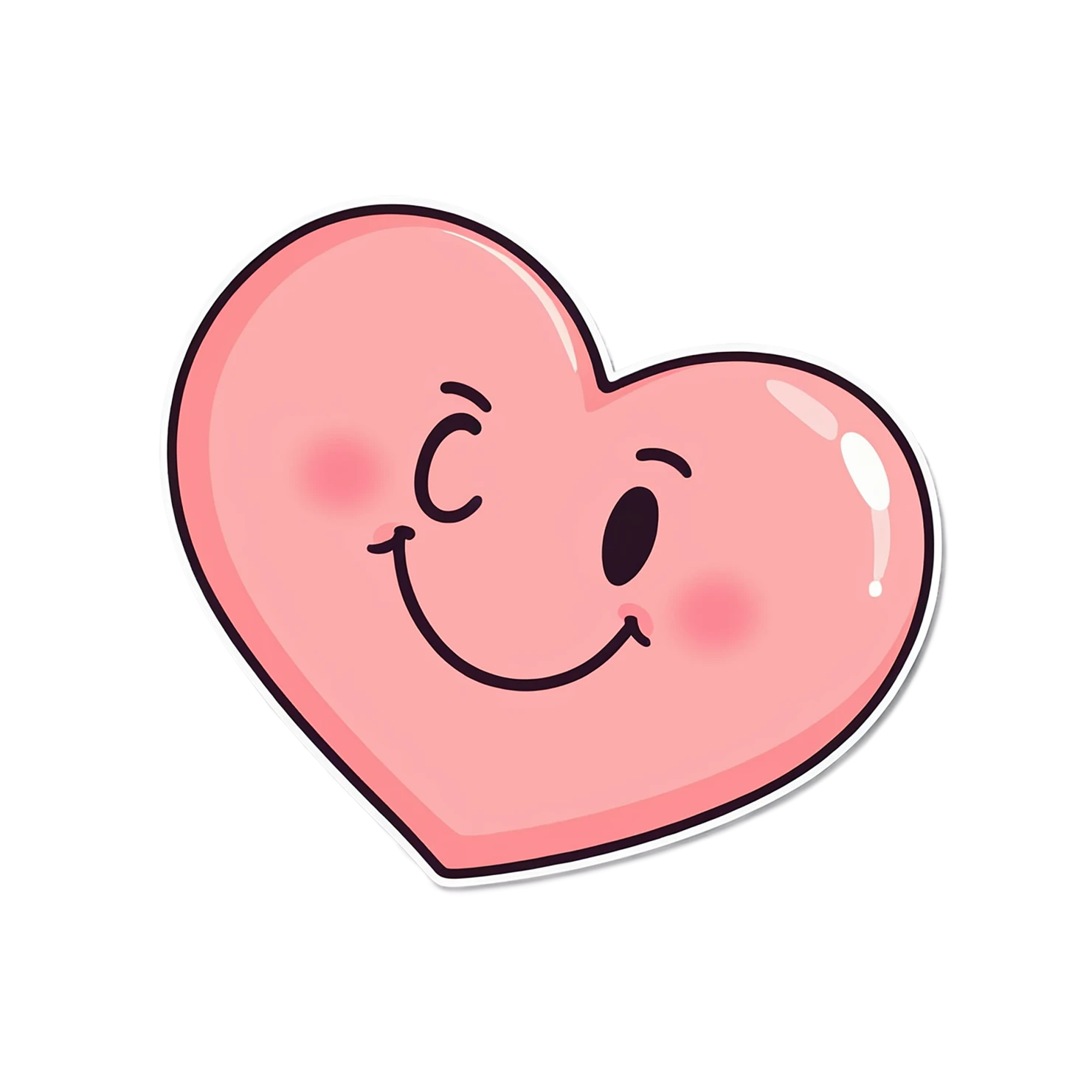 heart cute sticker isolated on transparent background #18599