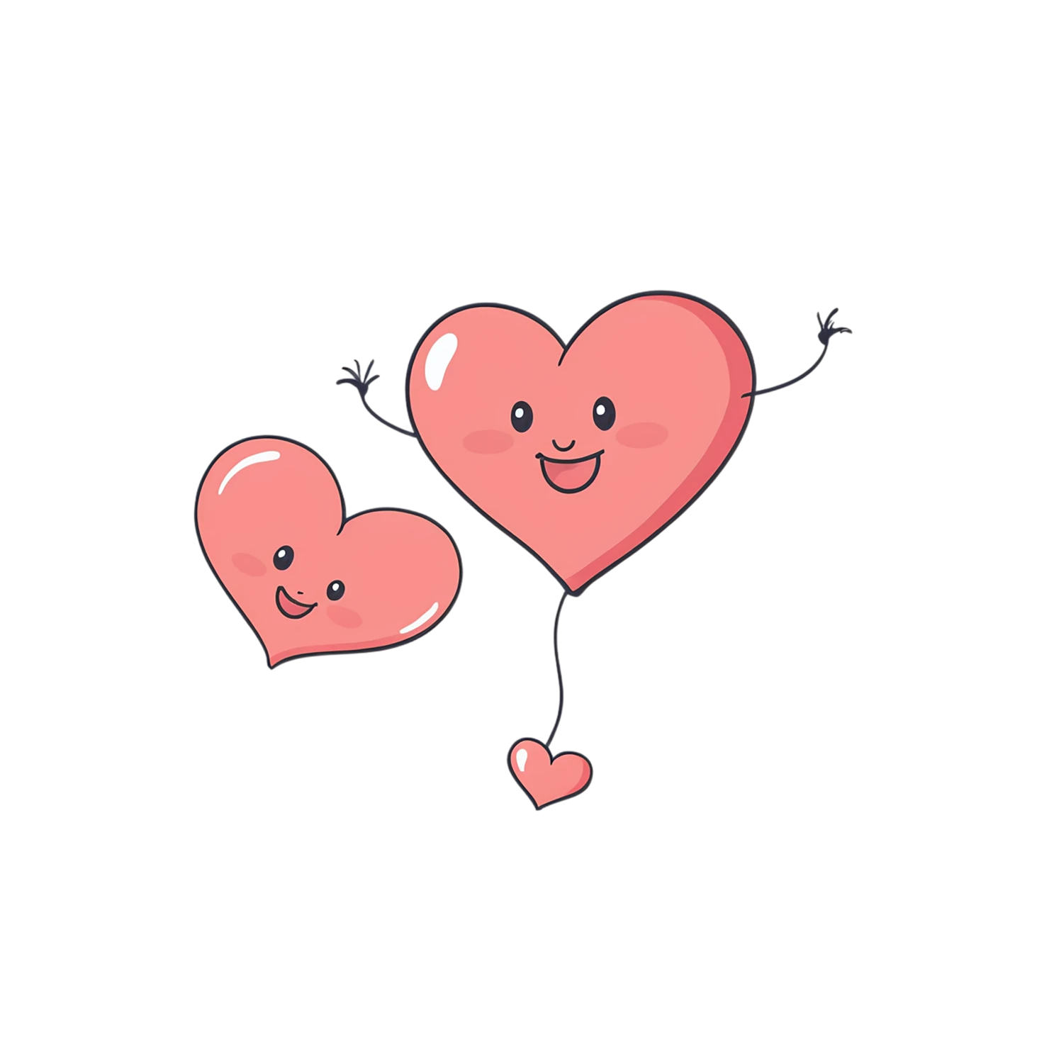 heart cute sticker isolated on transparent background #18600