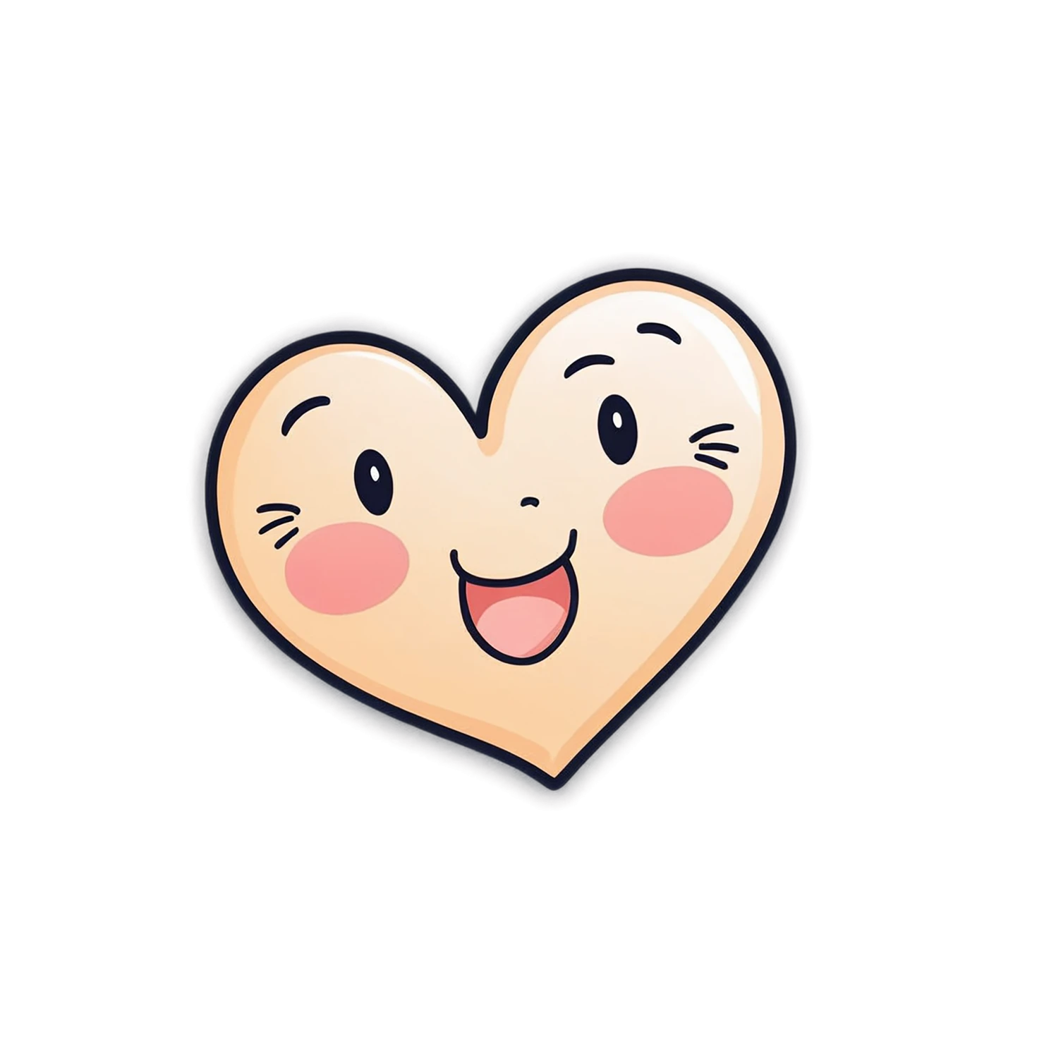 heart cute sticker isolated on transparent background #18601