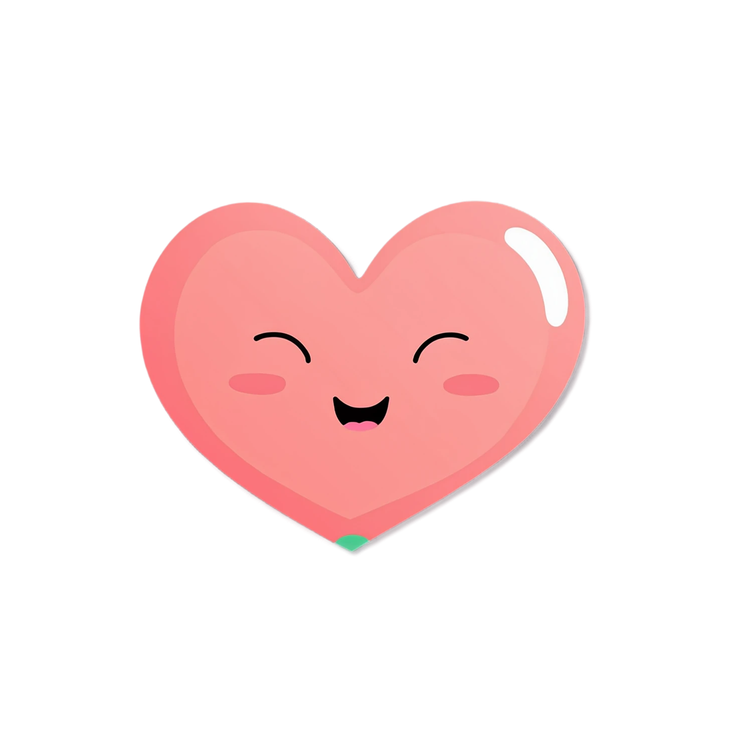 heart cute sticker isolated on transparent background #18607