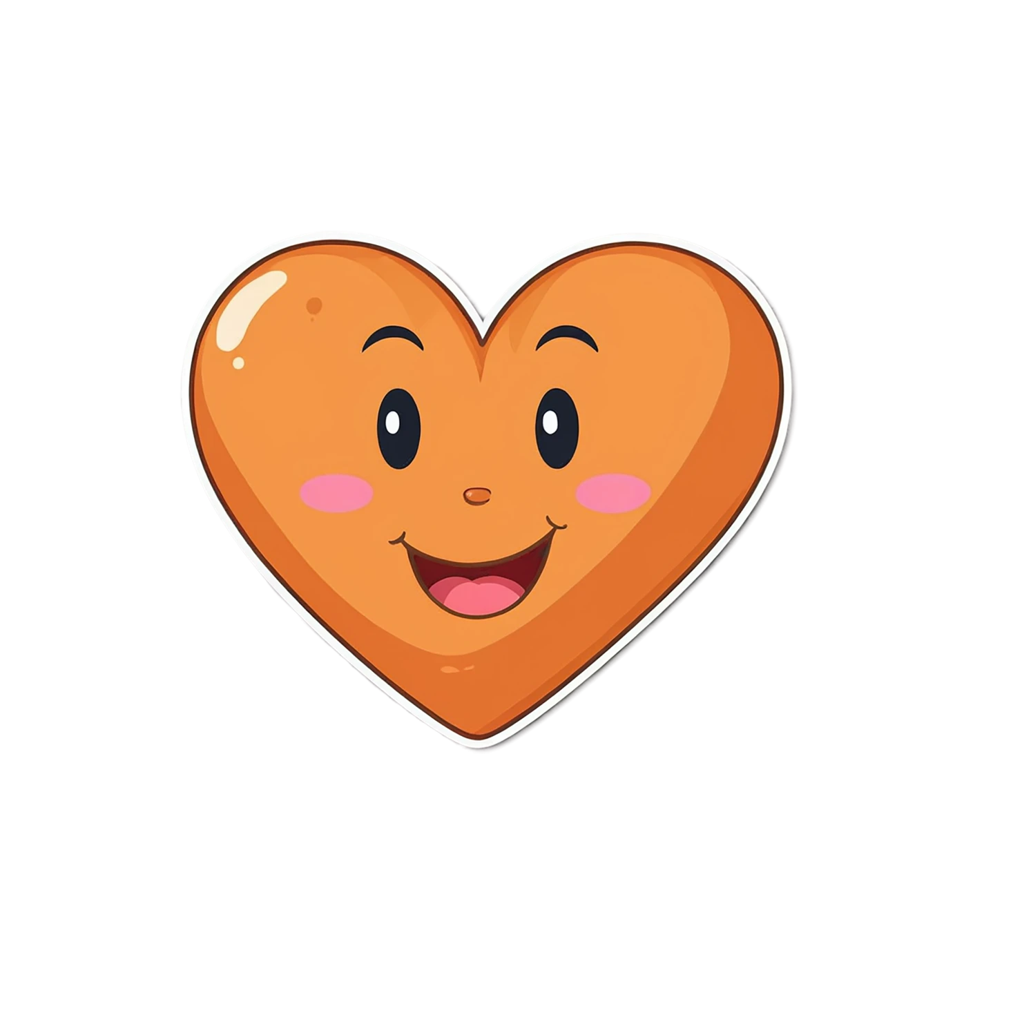 heart cute sticker isolated on transparent background #18608
