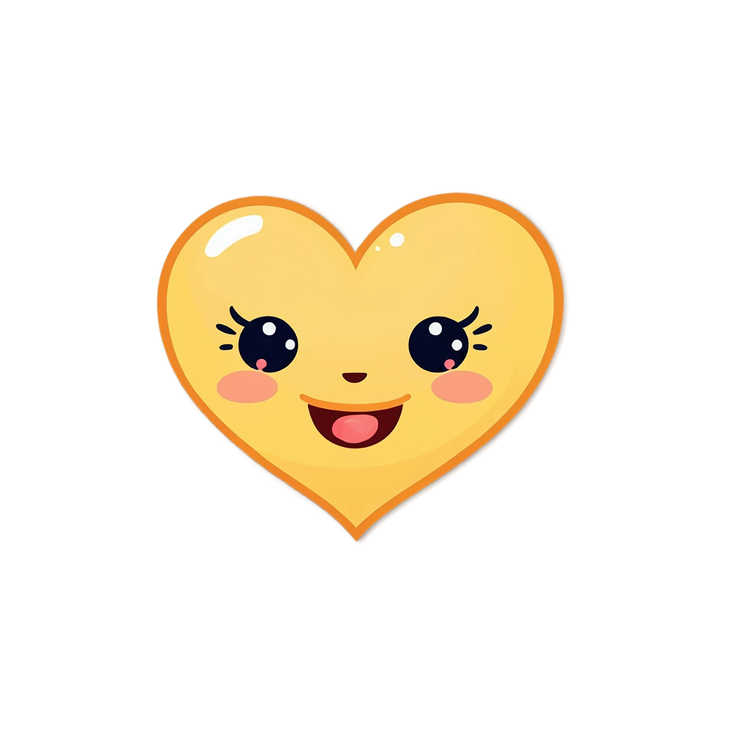 heart cute sticker isolated on transparent background #18609