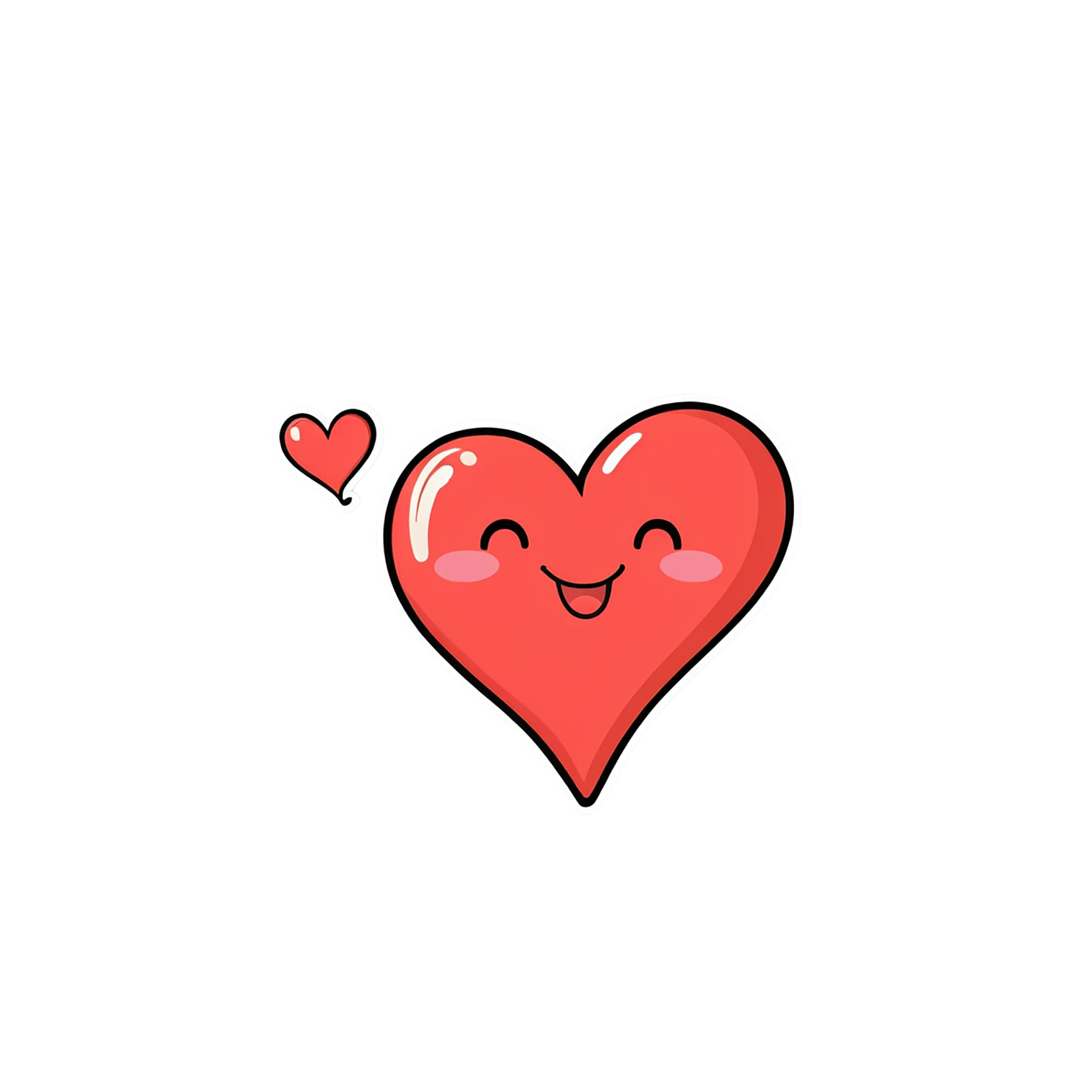 heart cute sticker isolated on transparent background #18612