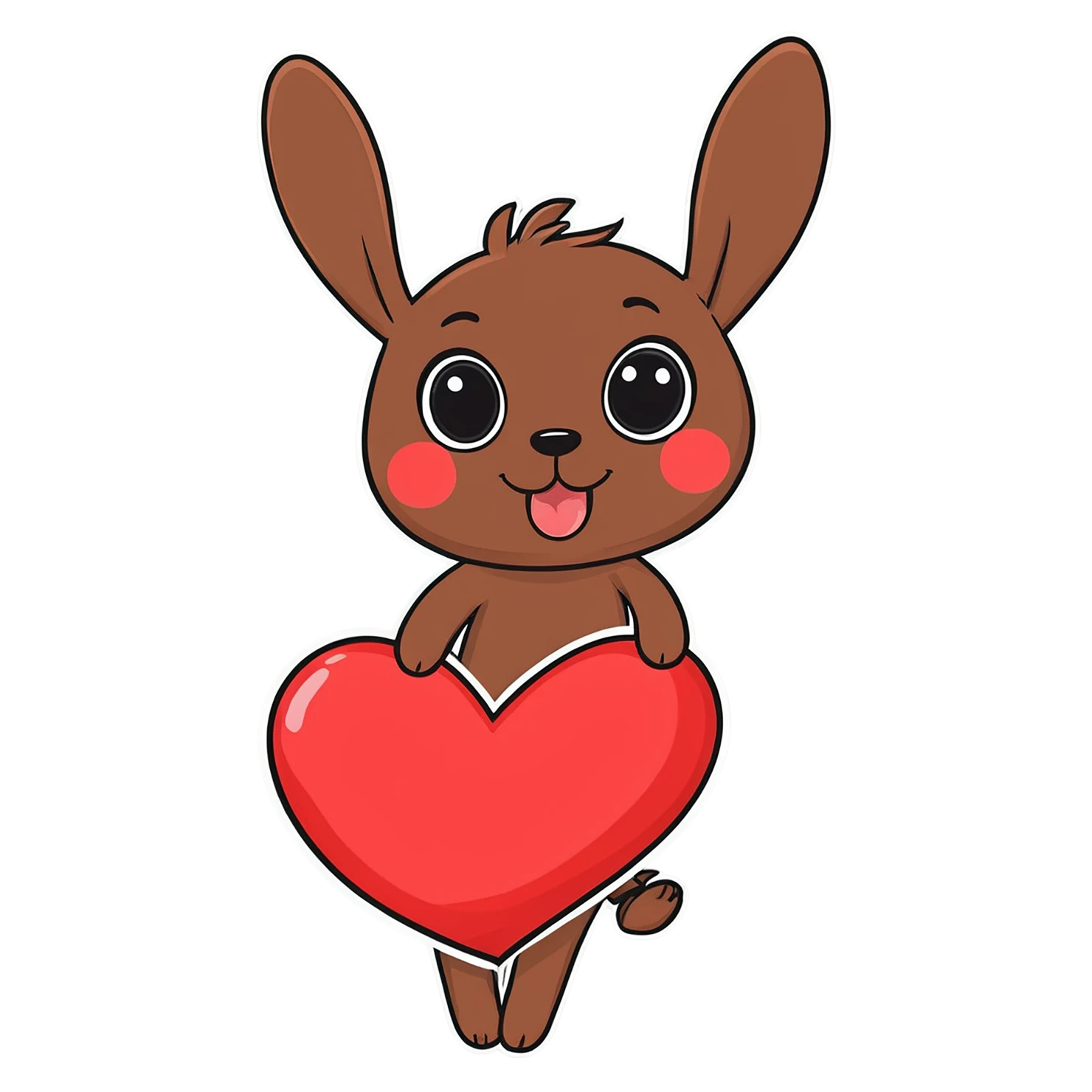heart cute sticker isolated on transparent background #18614
