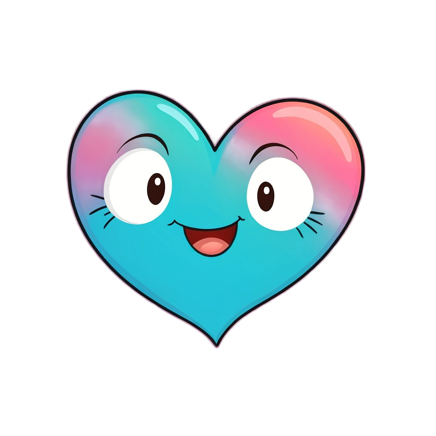heart cute sticker isolated on transparent background #18620