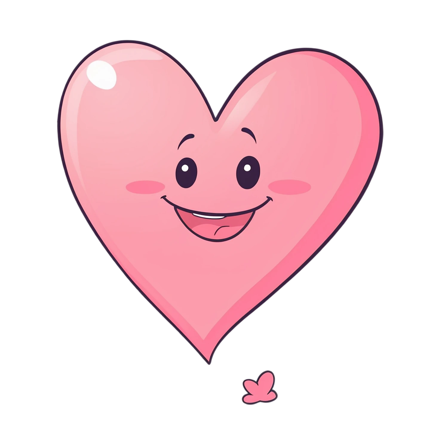 heart cute sticker isolated on transparent background #18624