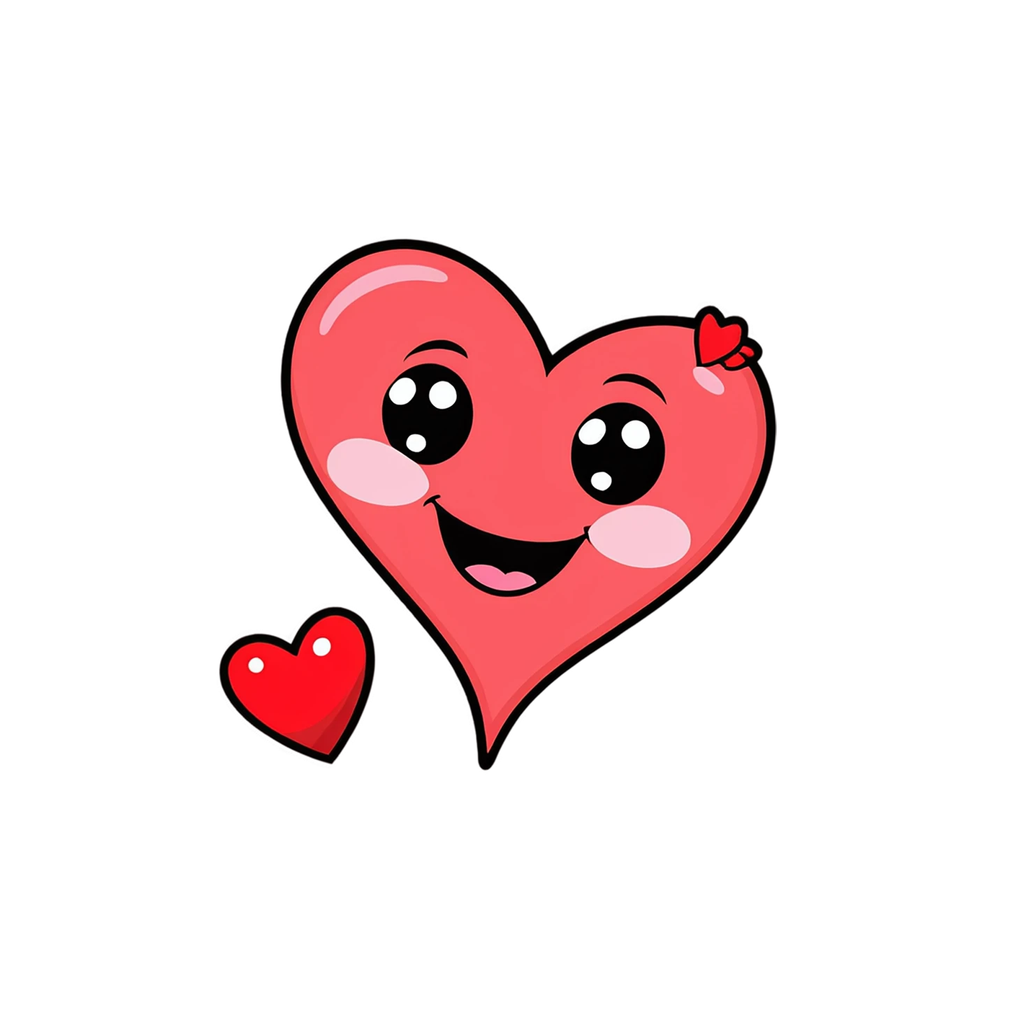 heart cute sticker isolated on transparent background #18629