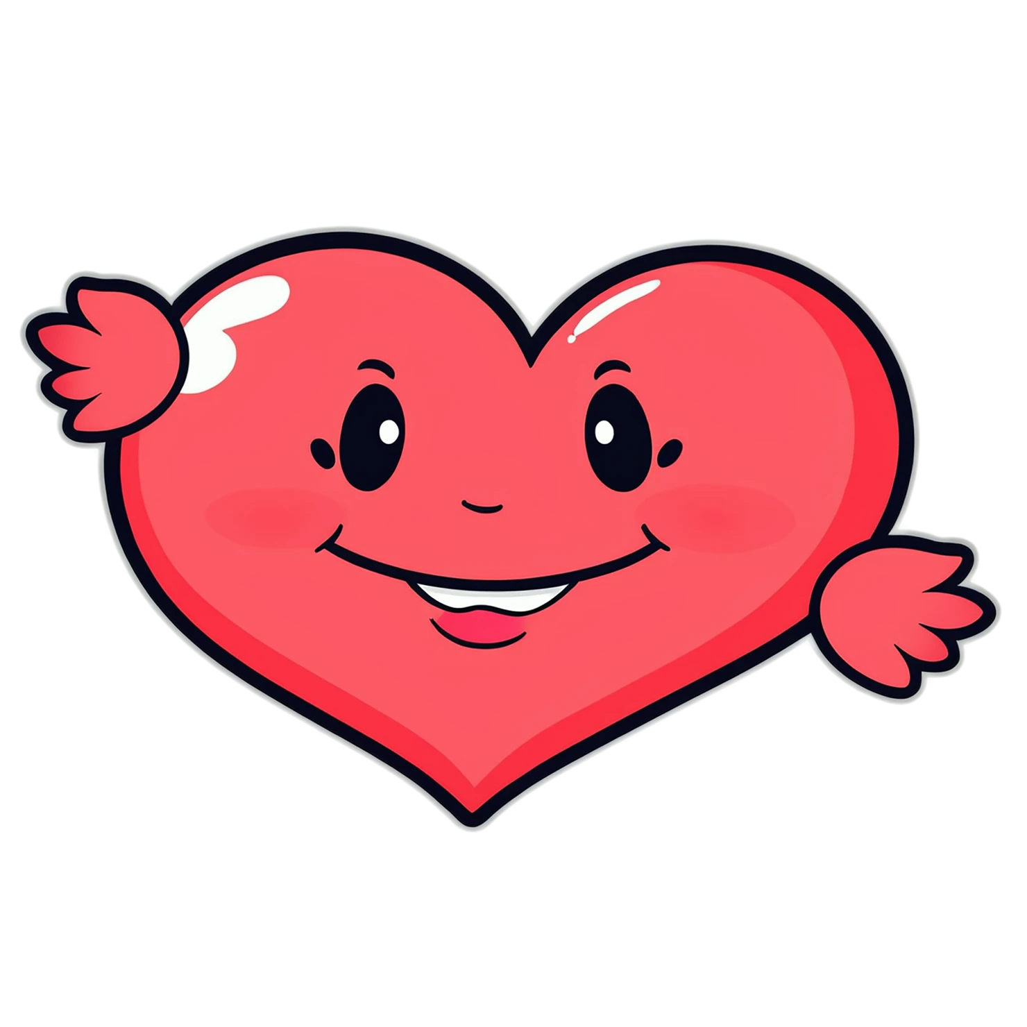 heart cute sticker isolated on transparent background #18630
