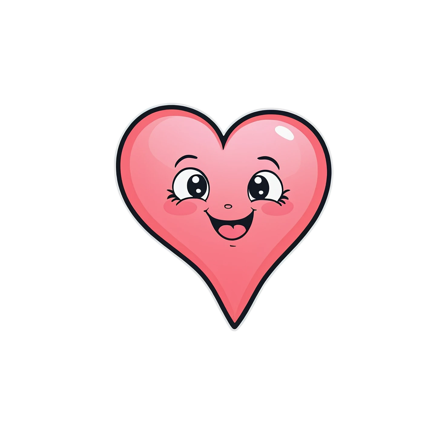 heart cute sticker isolated on transparent background #18632