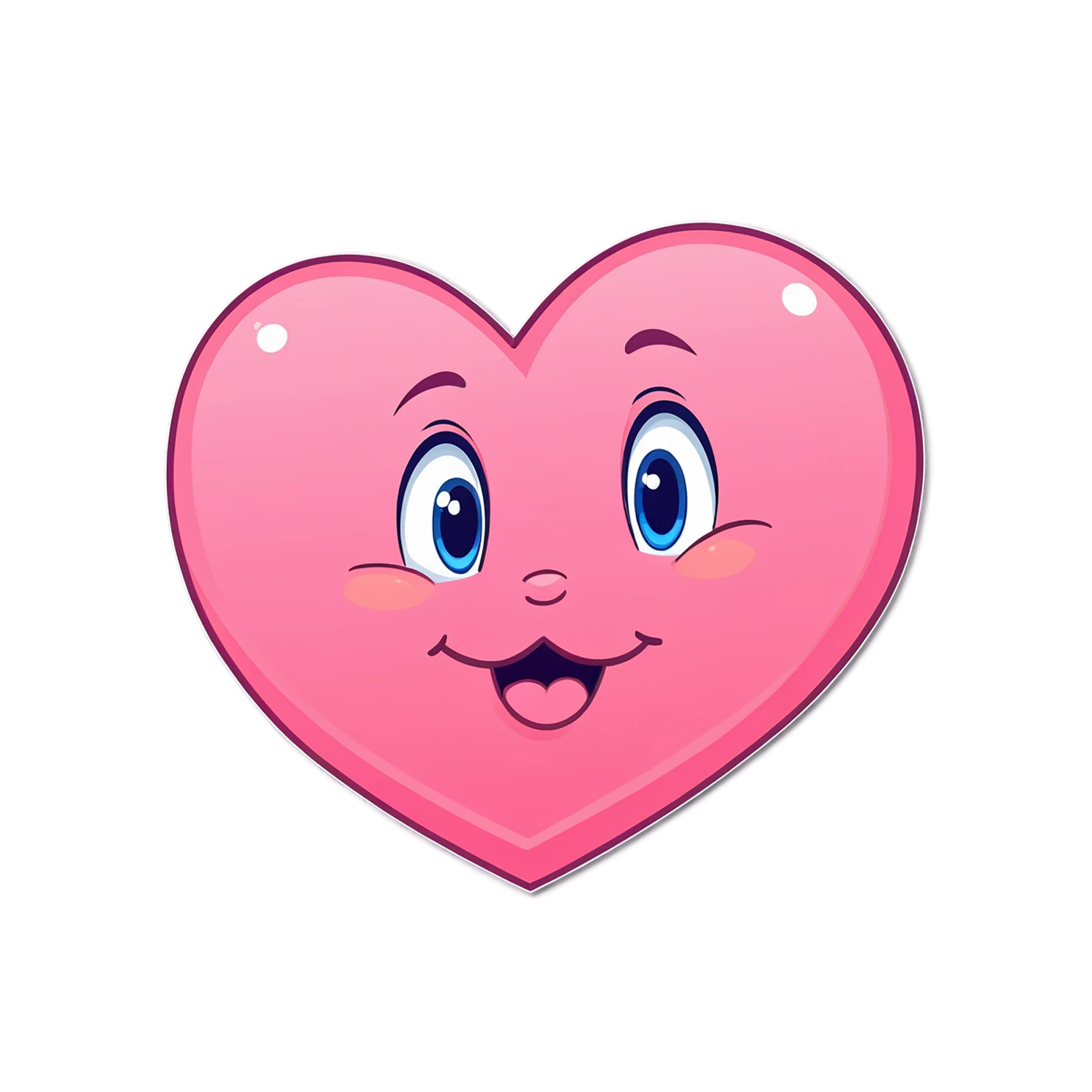heart cute sticker isolated on transparent background #18633