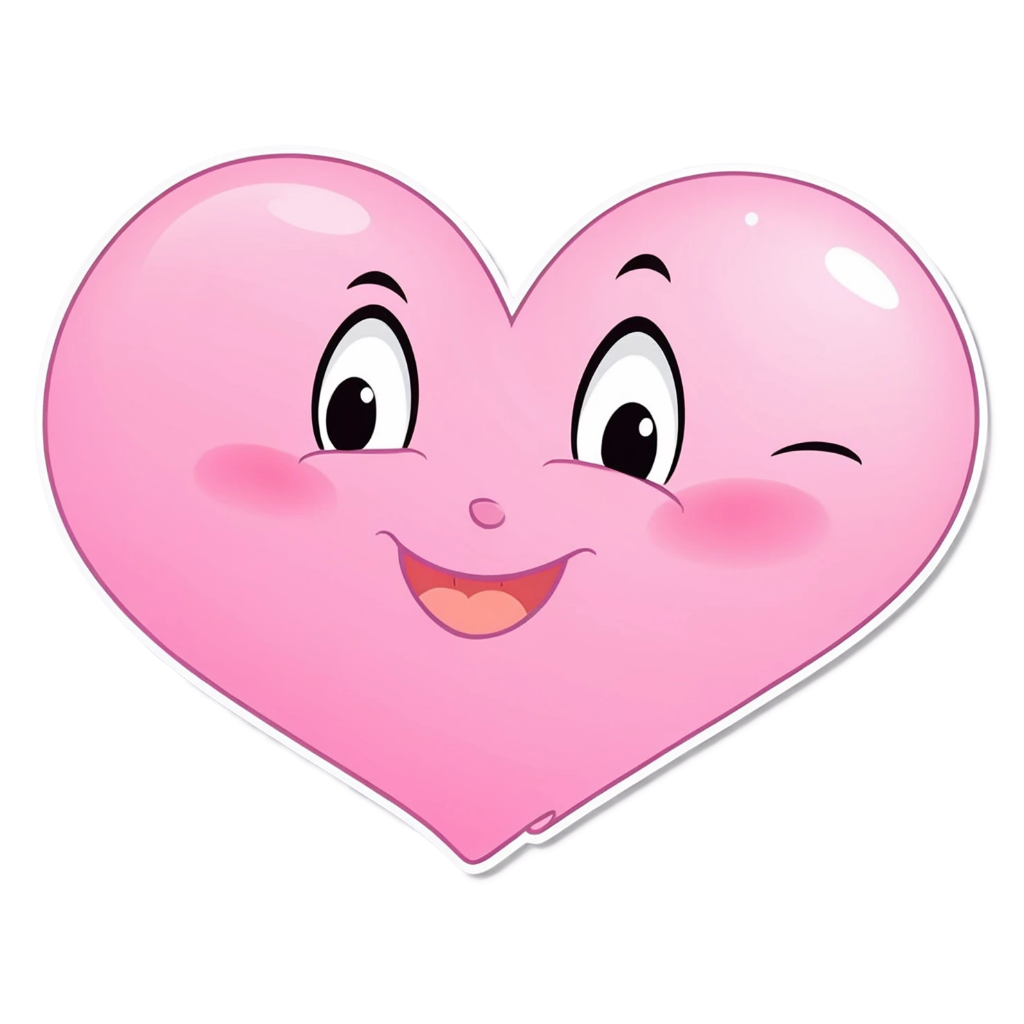 heart cute sticker isolated on transparent background #18634