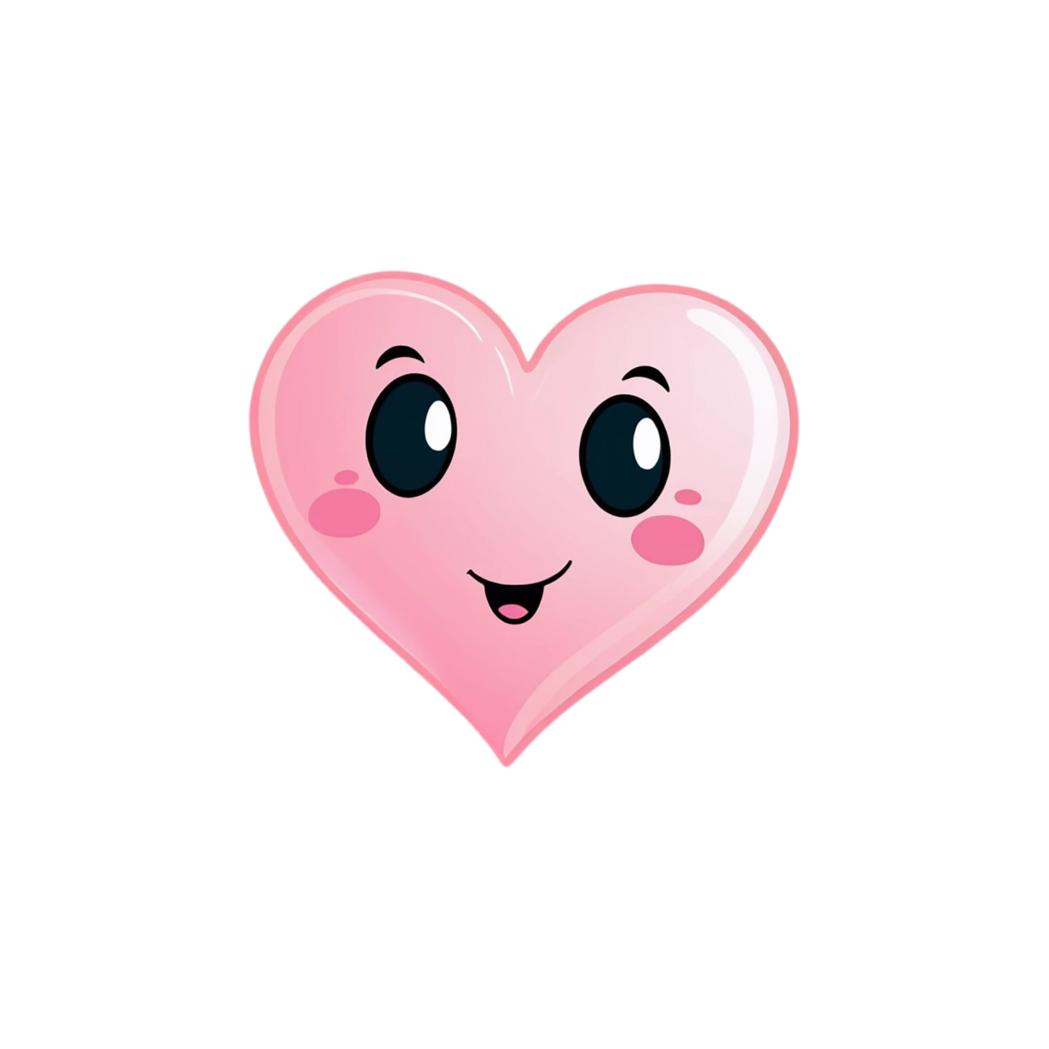 heart cute sticker isolated on transparent background #18636