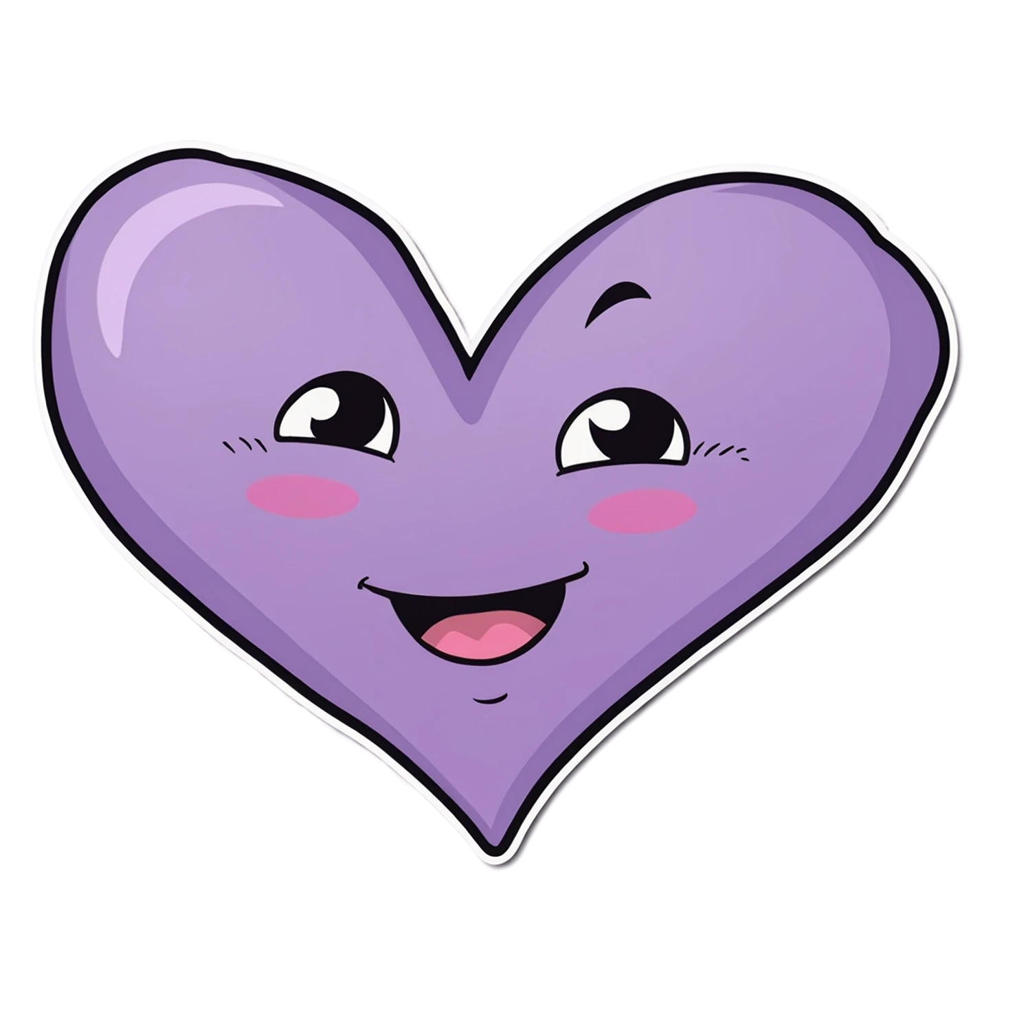 heart cute sticker isolated on transparent background #18637