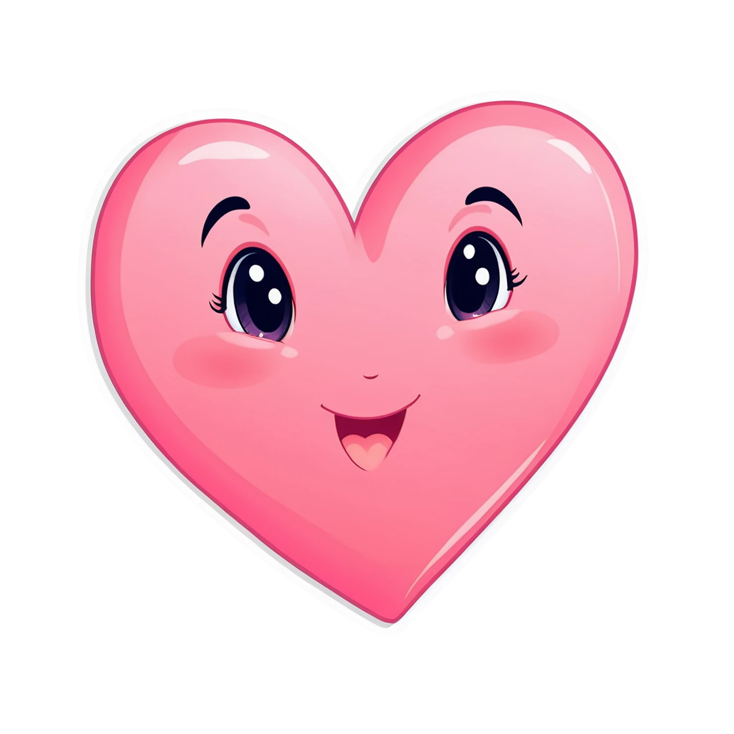 heart cute sticker isolated on transparent background #18638