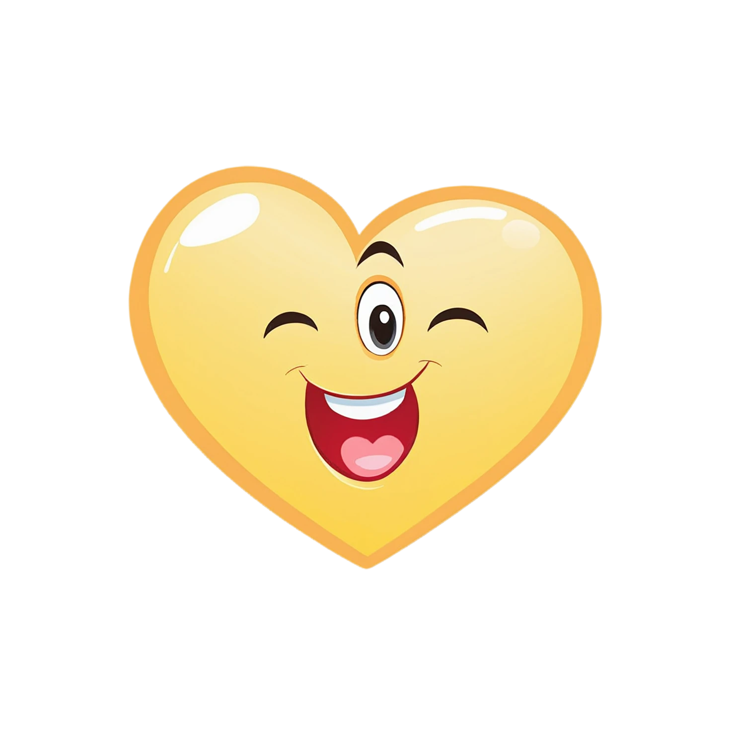 heart cute sticker isolated on transparent background #18639