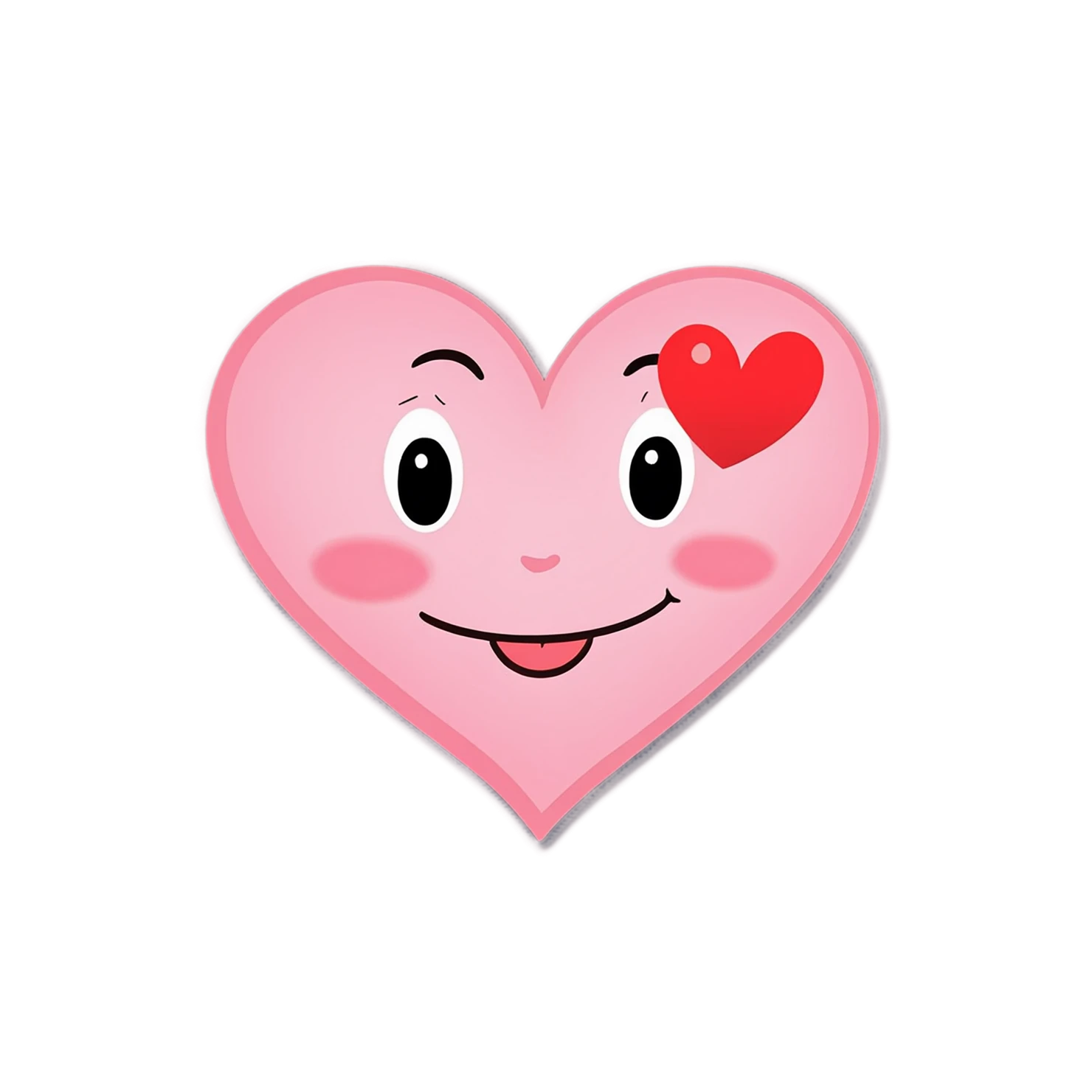 heart cute sticker isolated on transparent background #18640