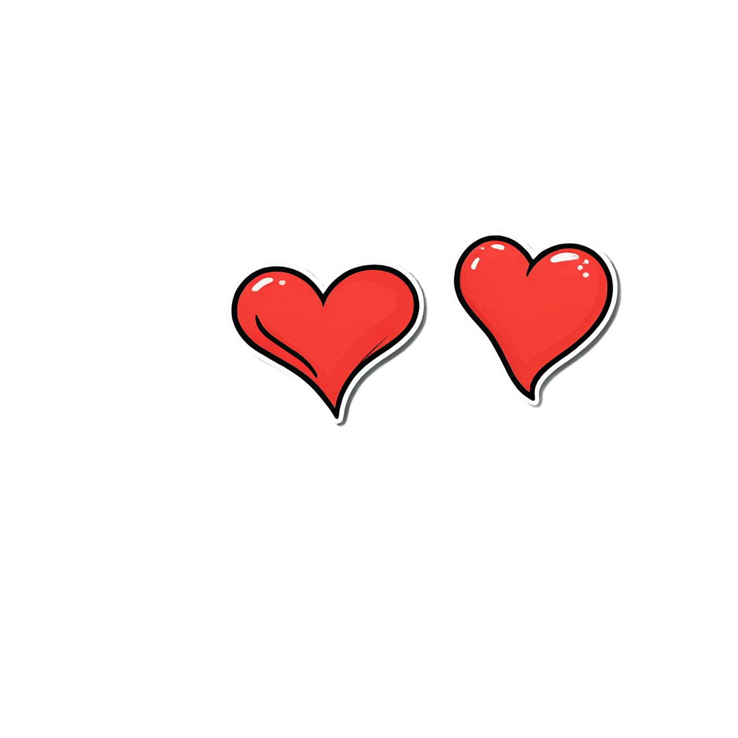 heart cute sticker isolated on transparent background #18642