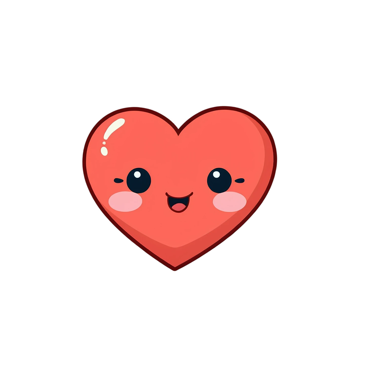heart cute sticker isolated on transparent background #18645