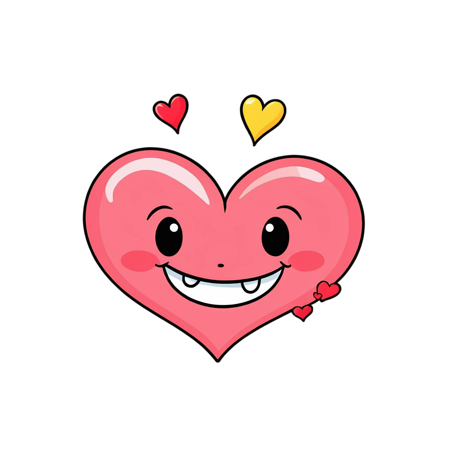 heart cute sticker isolated on transparent background #18648