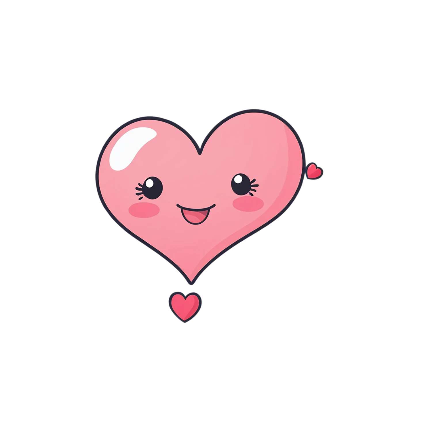 heart cute sticker isolated on transparent background #18651