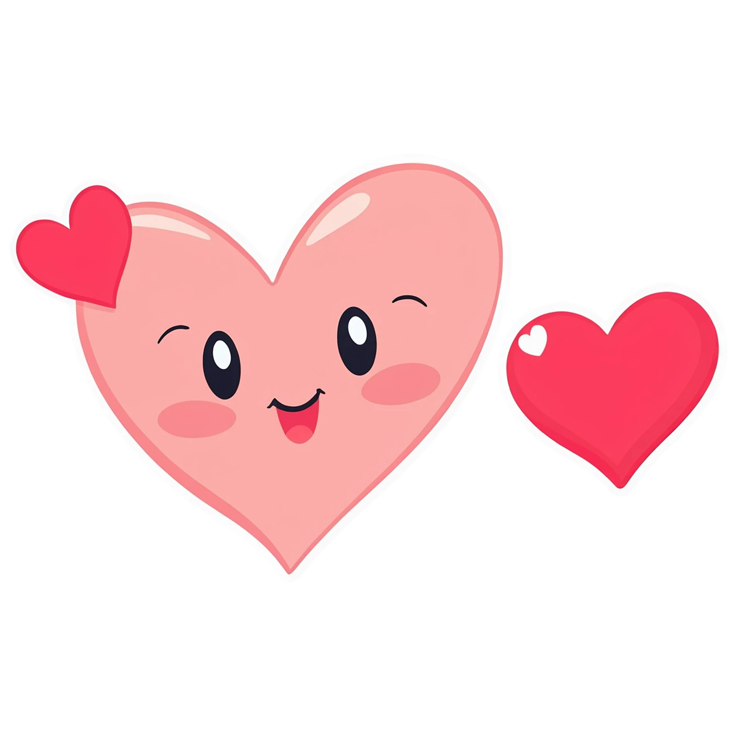 heart cute sticker isolated on transparent background #18652