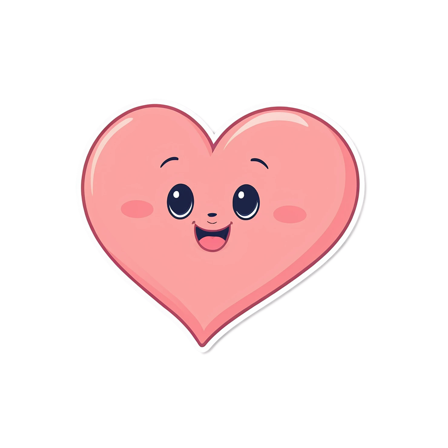 heart cute sticker isolated on transparent background #18654