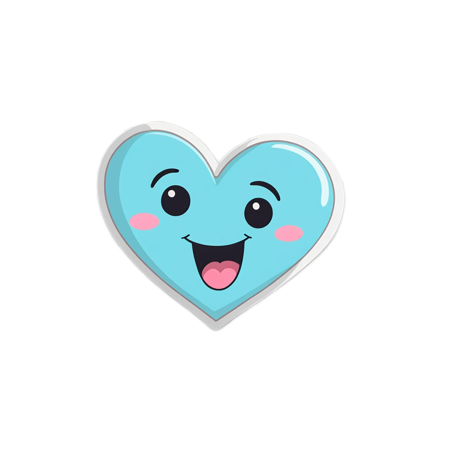 heart cute sticker isolated on transparent background #18657
