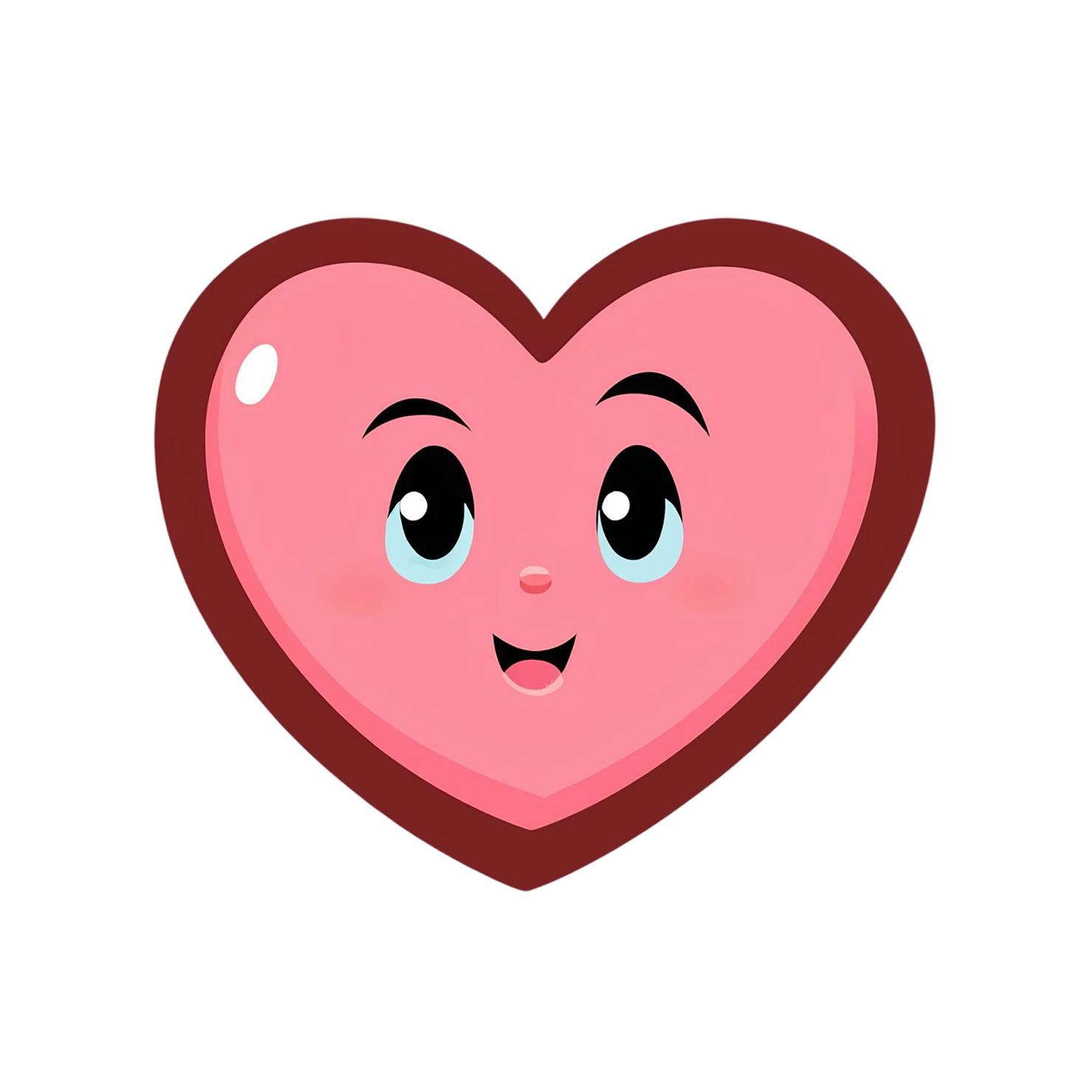 heart cute sticker isolated on transparent background #18659