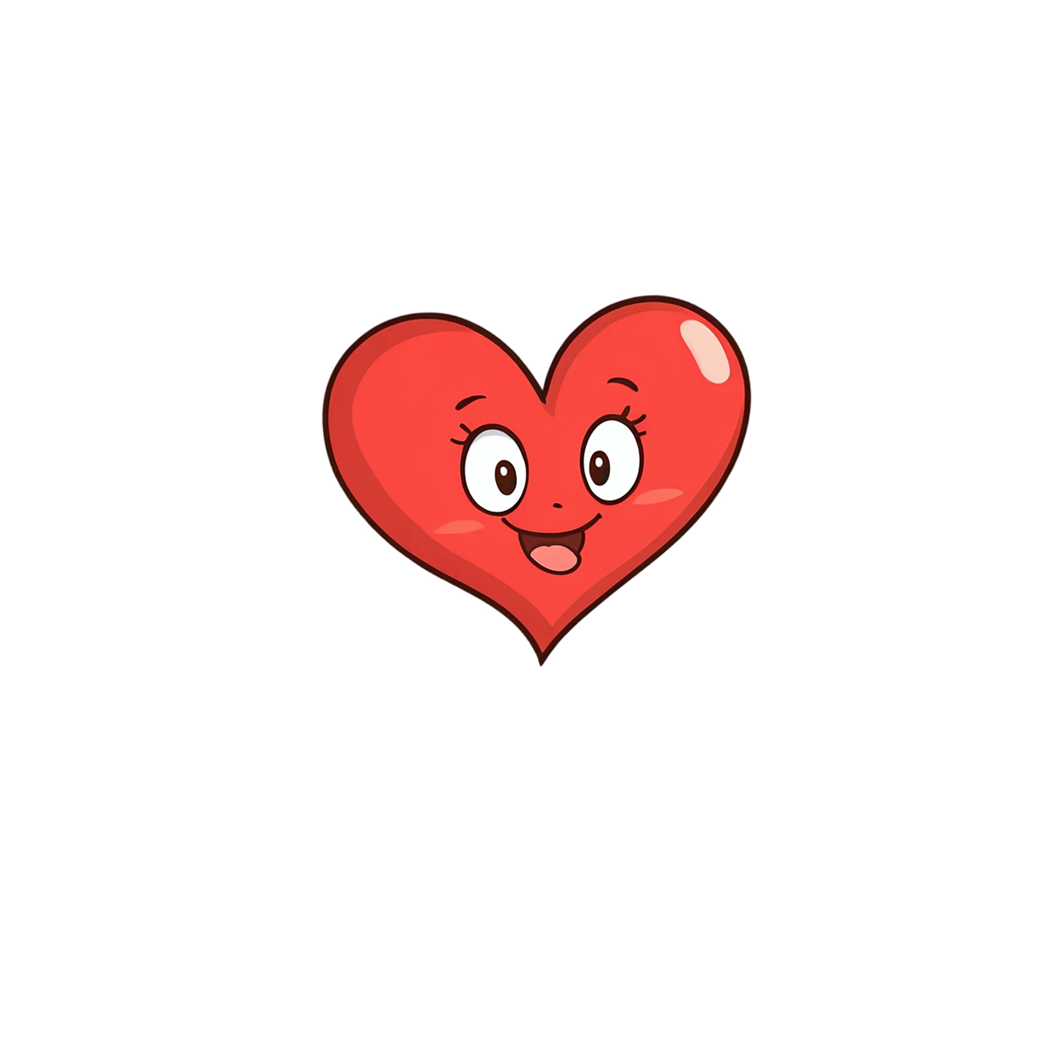 heart cute sticker isolated on transparent background #18661
