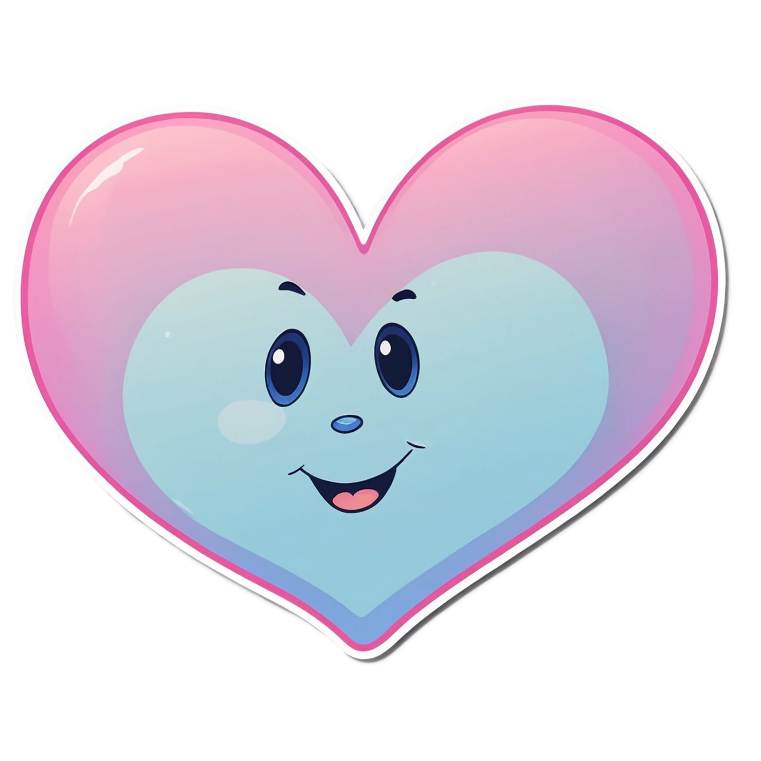 heart cute sticker isolated on transparent background #18667