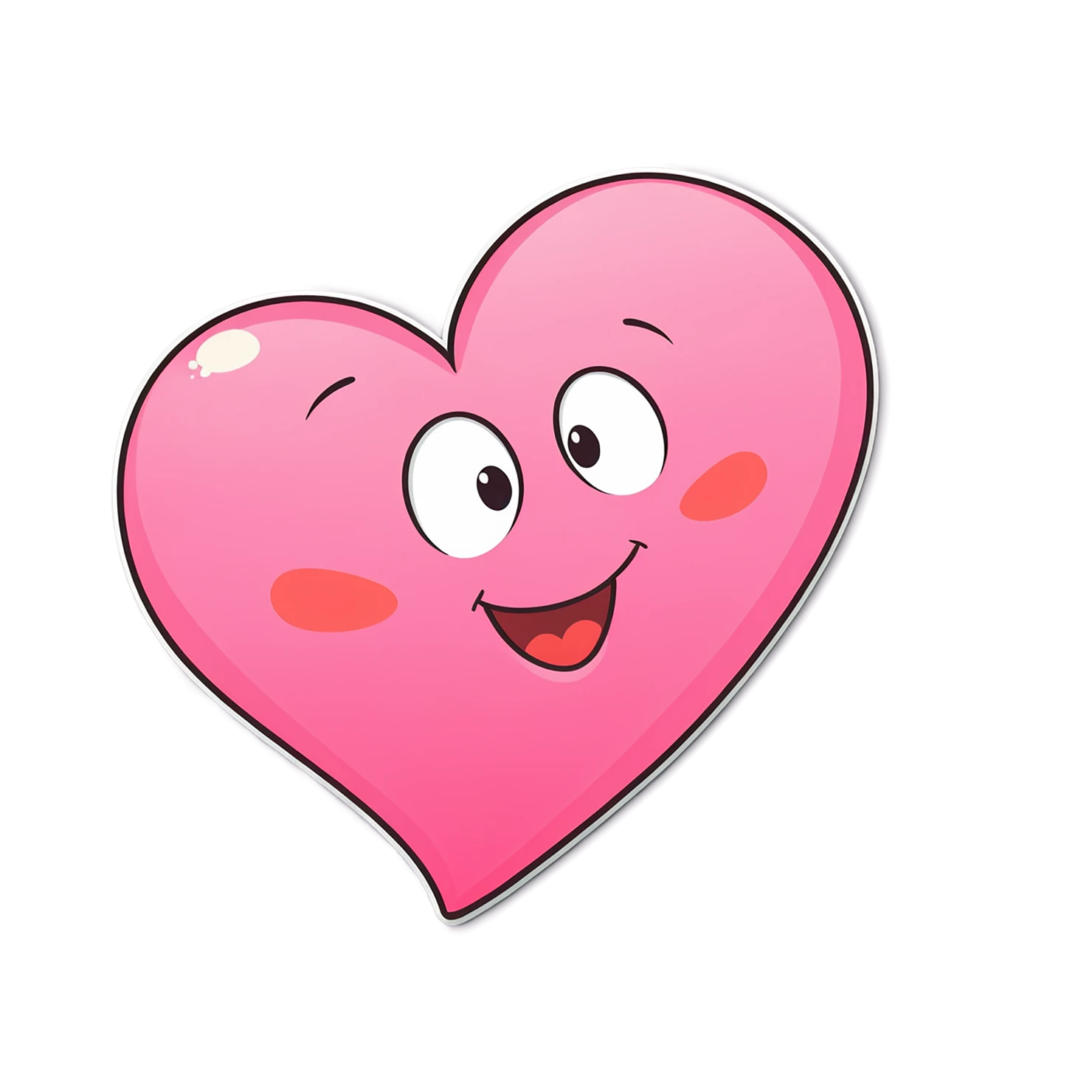 heart cute sticker isolated on transparent background #18669