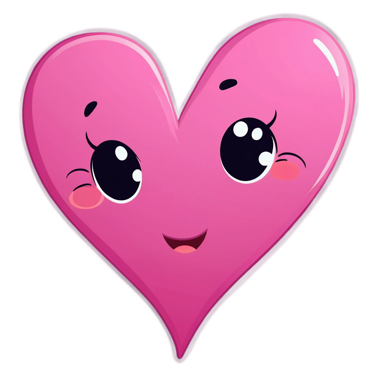 heart cute sticker isolated on transparent background #18672