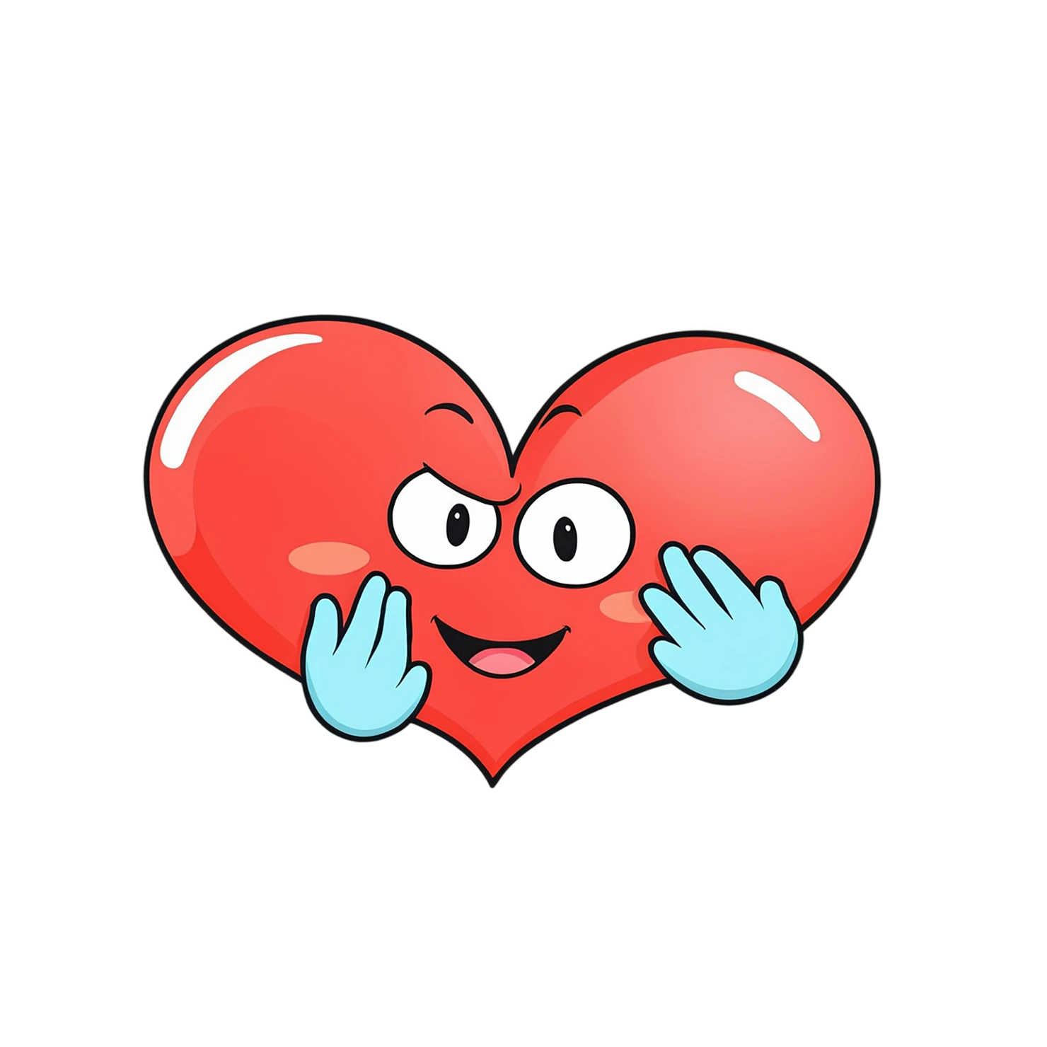 heart cute sticker isolated on transparent background #18675