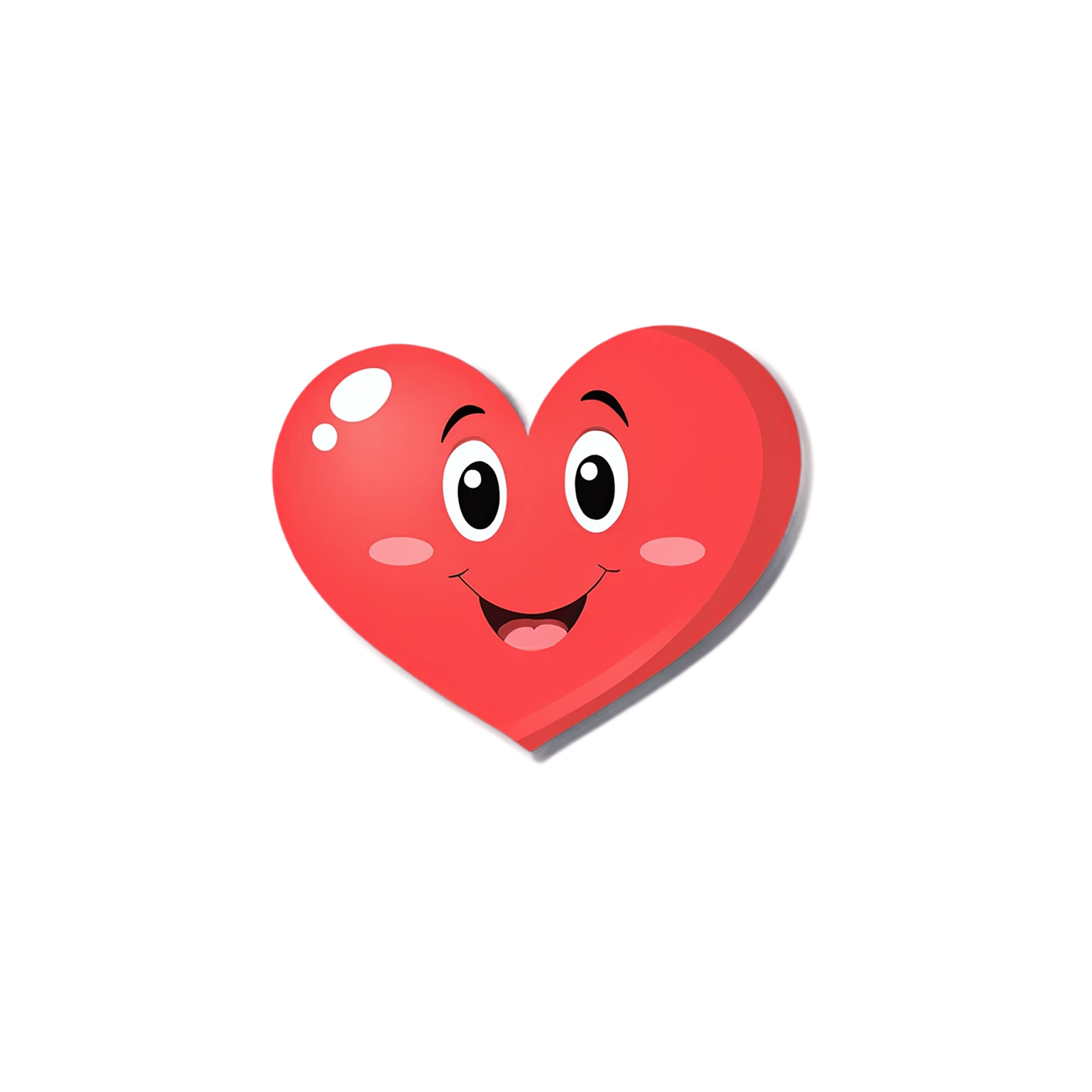 heart cute sticker isolated on transparent background #18676