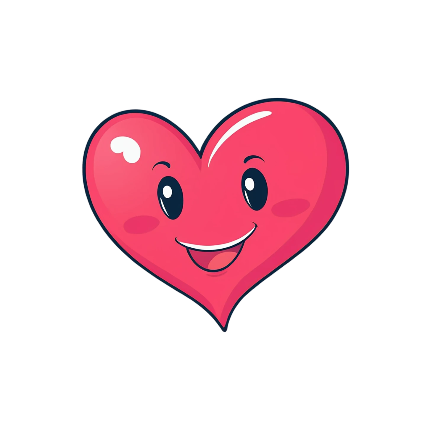 heart cute sticker isolated on transparent background #18677