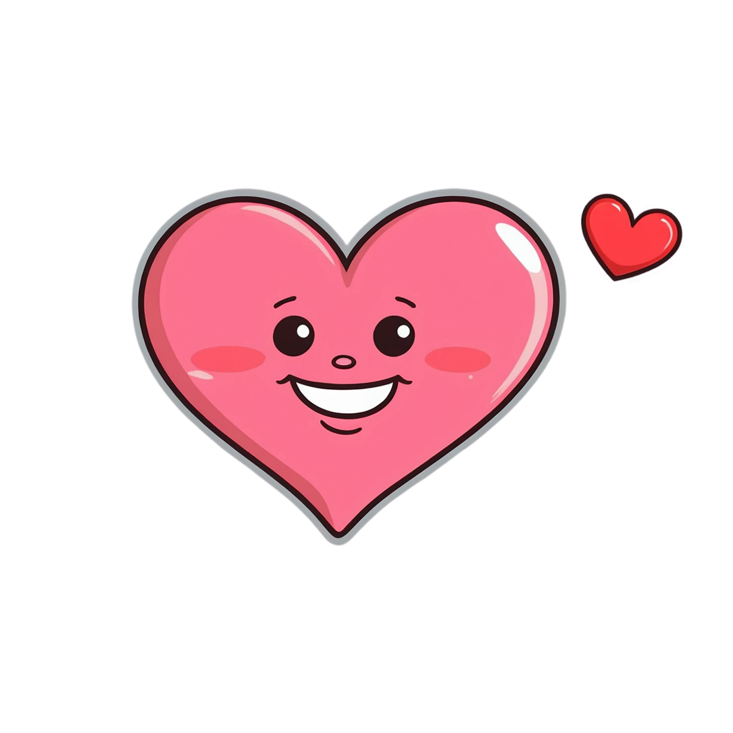 heart cute sticker isolated on transparent background #18678