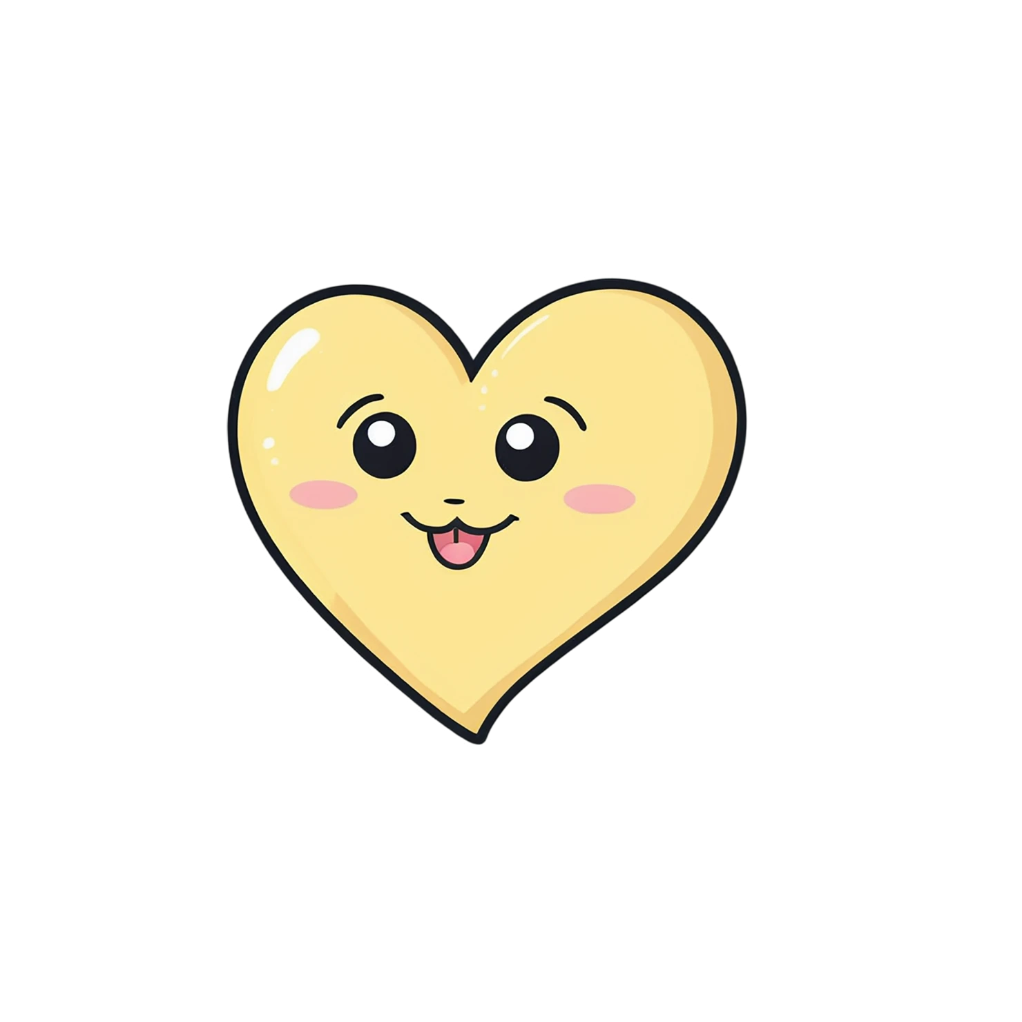 heart cute sticker isolated on transparent background #18679