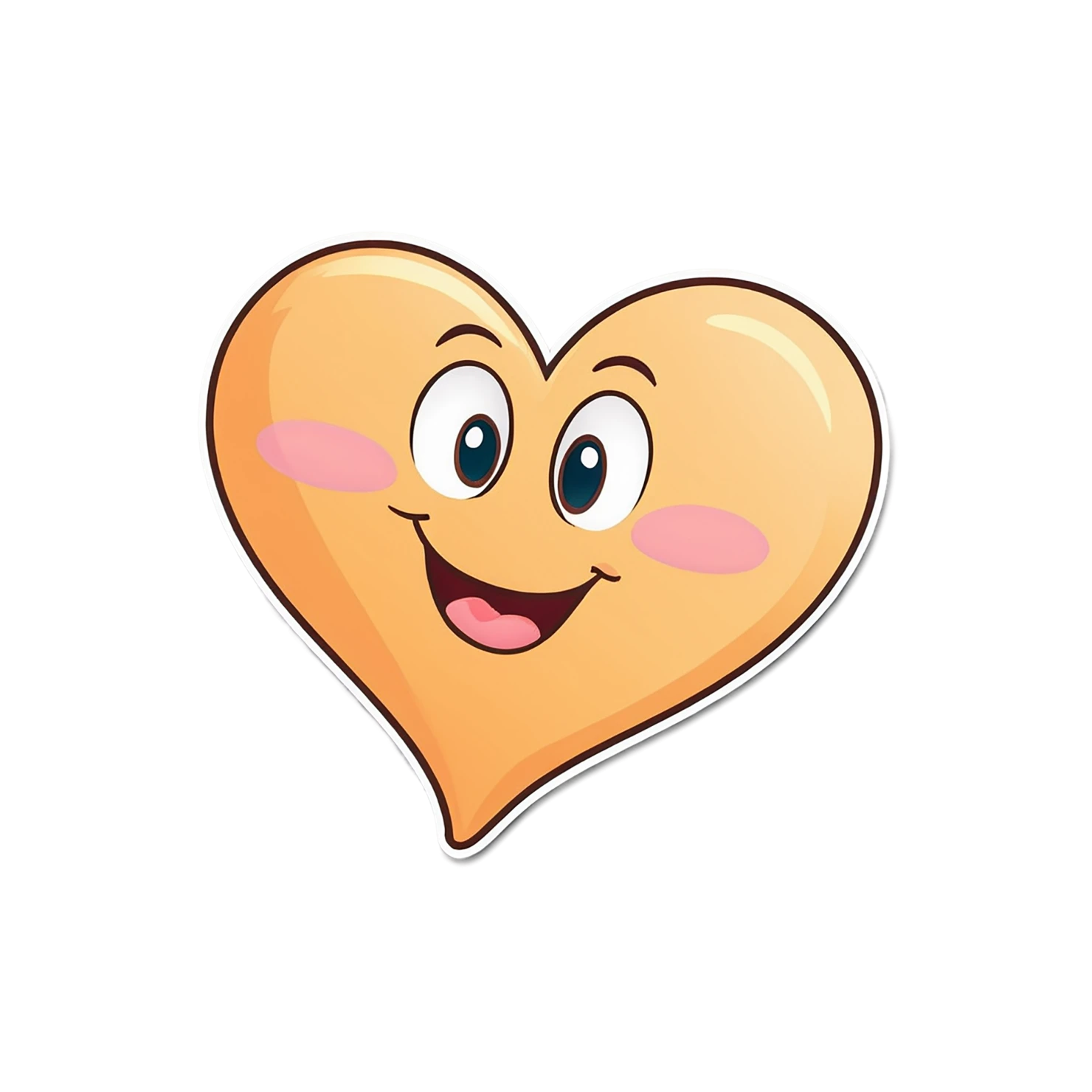 heart cute sticker isolated on transparent background #18680