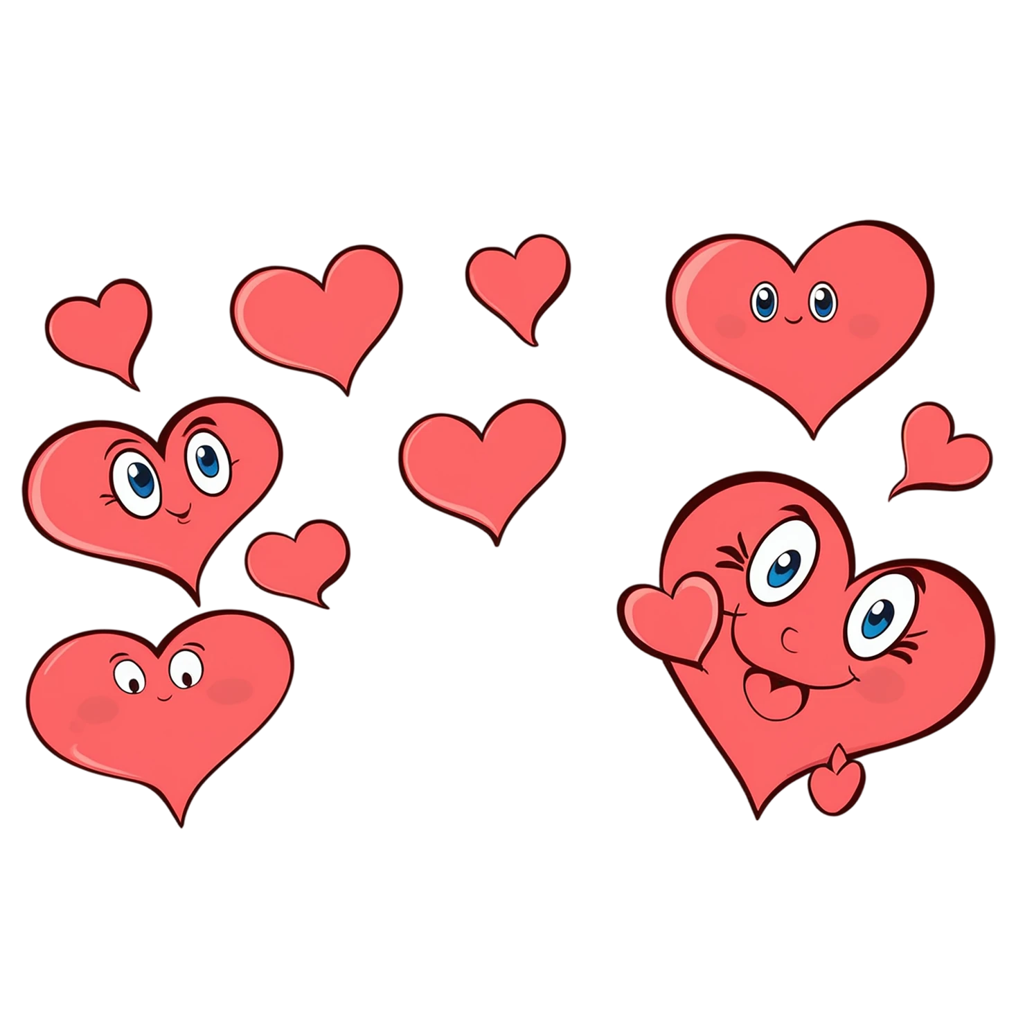 heart cute sticker isolated on transparent background #18681