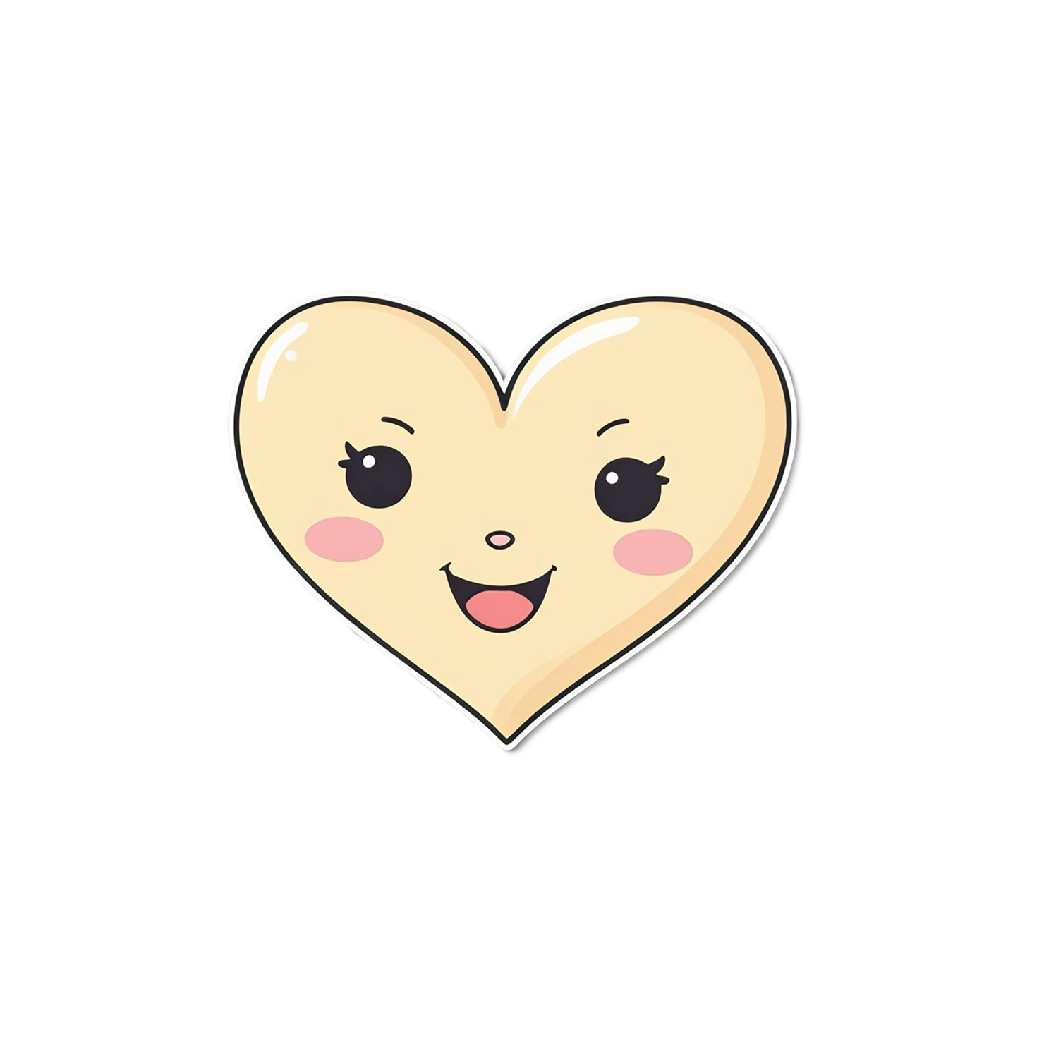 heart cute sticker isolated on transparent background #18682