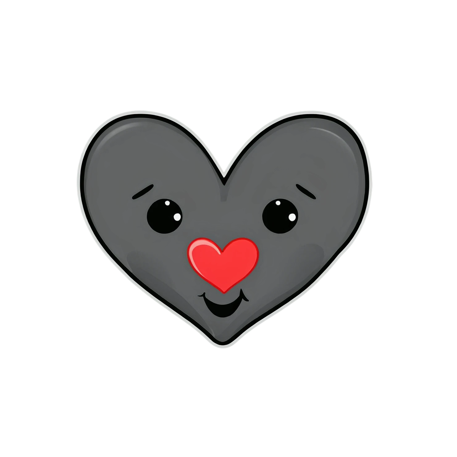 heart cute sticker isolated on transparent background #18683
